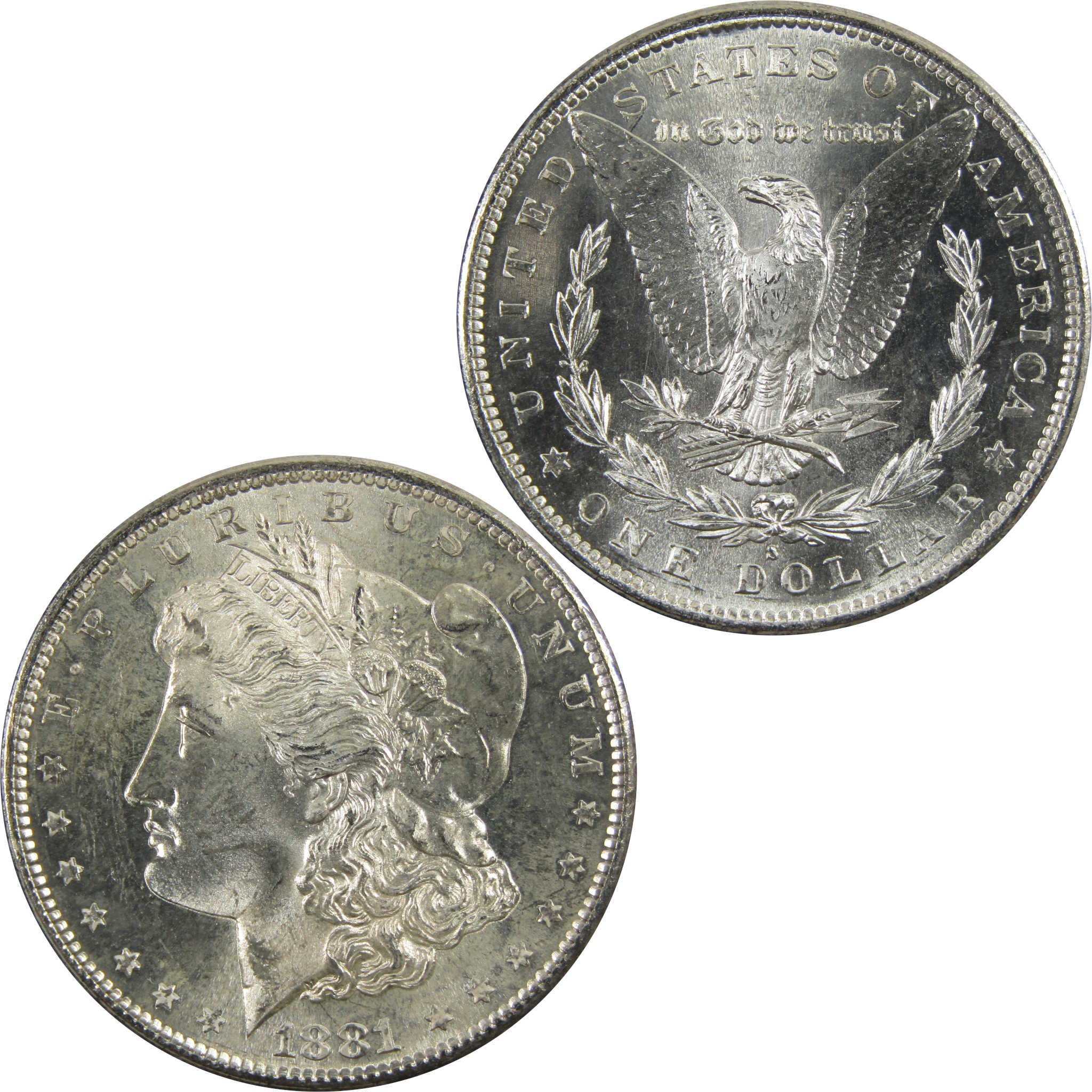 1881 S Morgan Dollar BU Uncirculated 90% Silver $1 Coin SKU:I5304 - Morgan coin - Morgan silver dollar - Morgan silver dollar for sale - Profile Coins & Collectibles