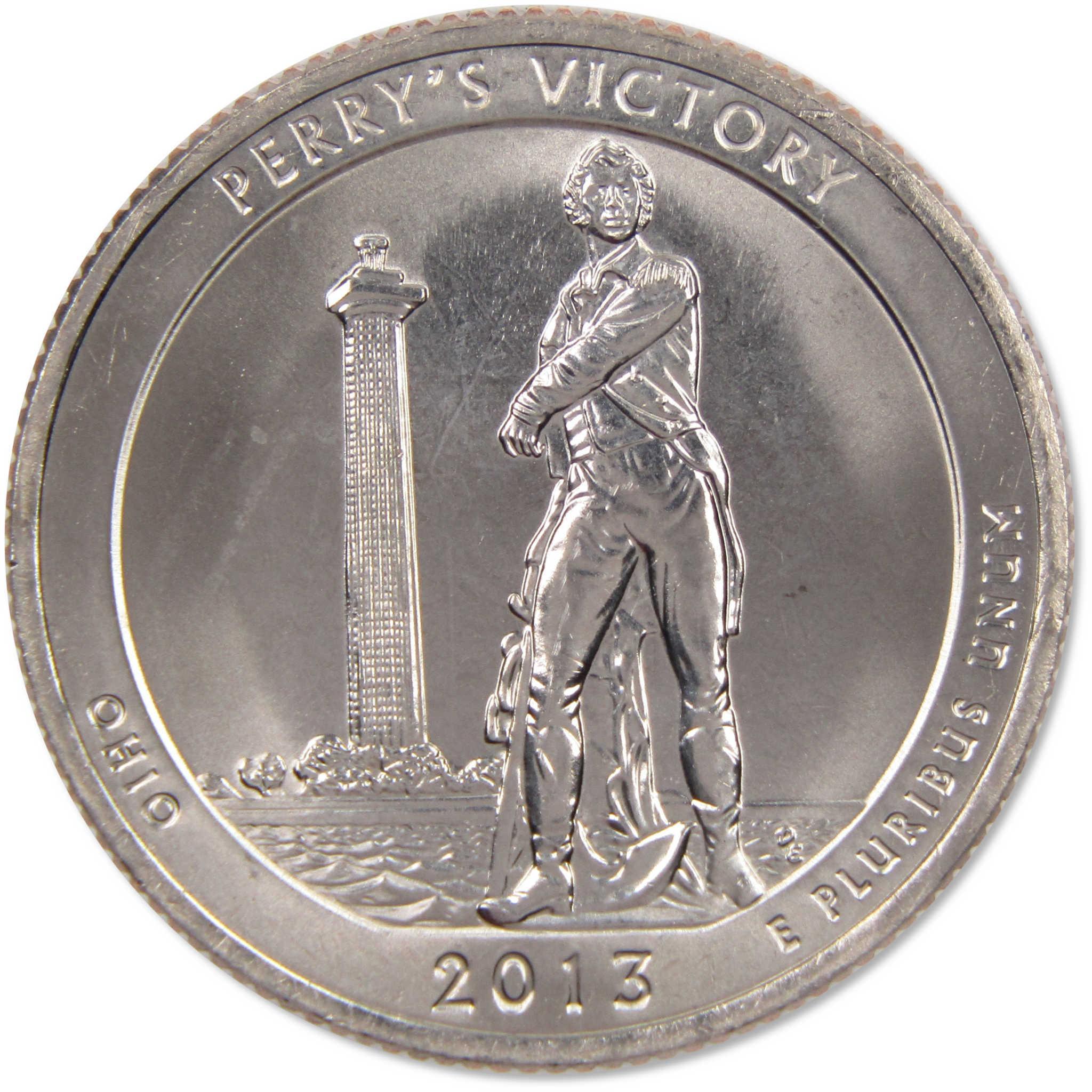 2013 S National Park Quarter 5 Coin Set Uncirculated Mint State Clad 25c