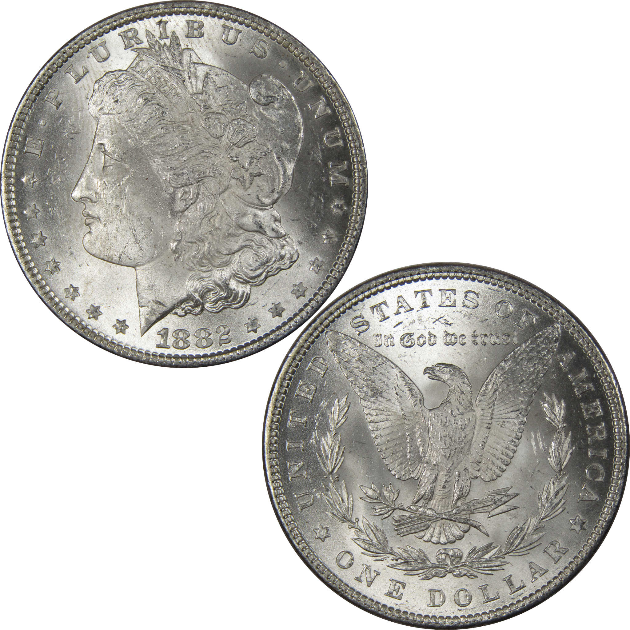 1882 Morgan Dollar BU Uncirculated Mint State 90% Silver SKU:IPC9660 - Morgan coin - Morgan silver dollar - Morgan silver dollar for sale - Profile Coins & Collectibles