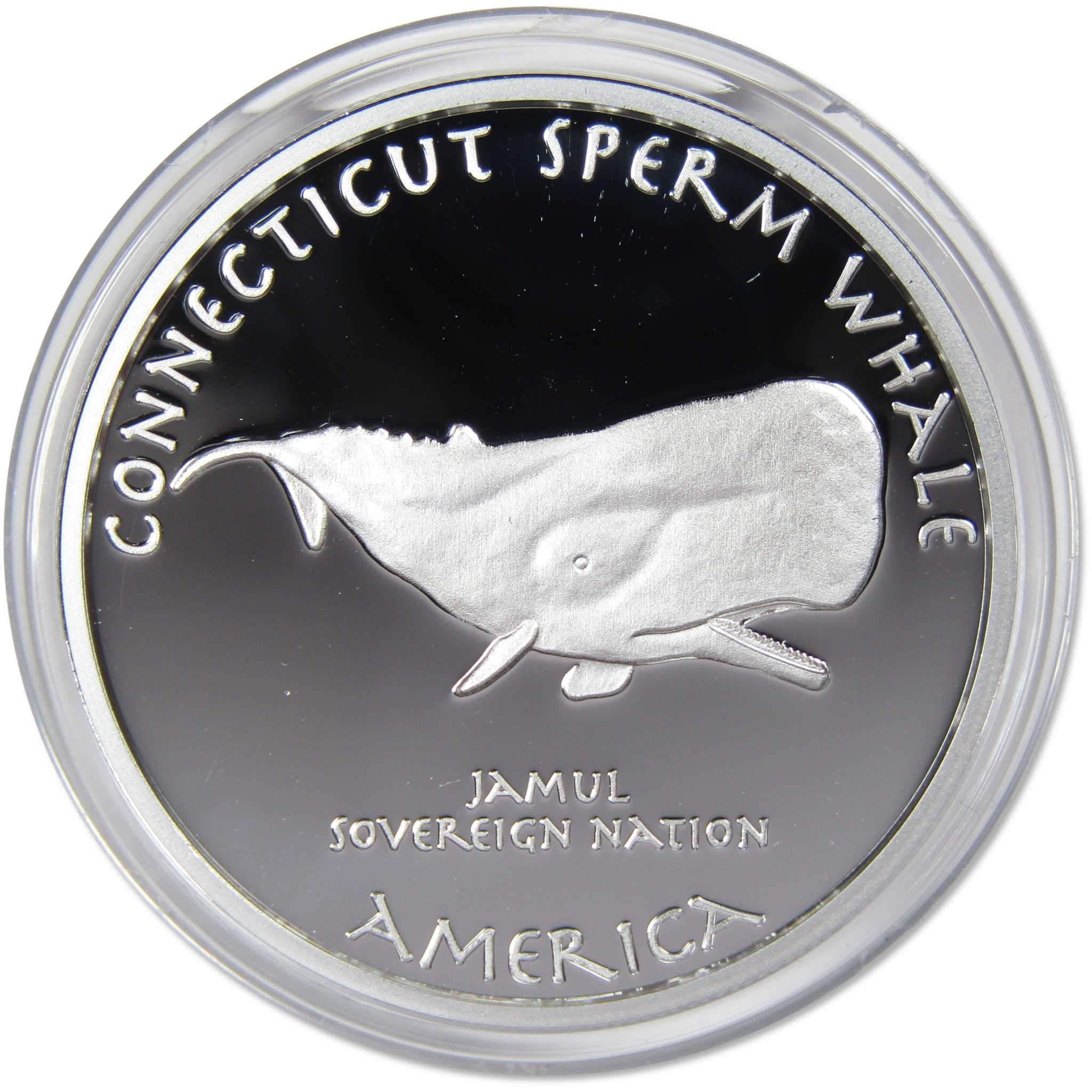 2018 Native American Jamul Mohegan Sperm Whale 1 oz .999 Fine Silver $1 Proof