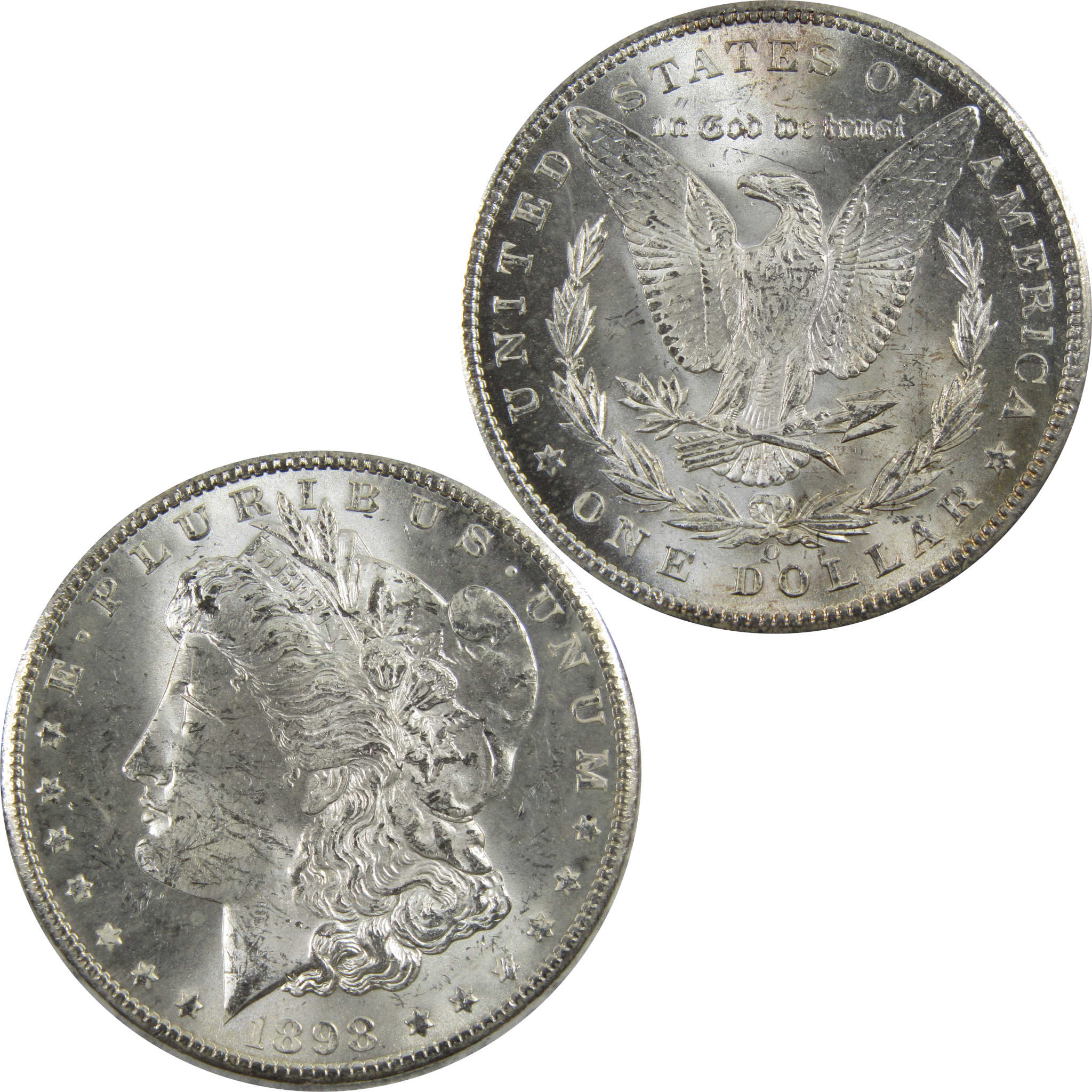 1898 O Morgan Dollar BU Uncirculated 90% Silver $1 Coin SKU:I5269 - Morgan coin - Morgan silver dollar - Morgan silver dollar for sale - Profile Coins & Collectibles