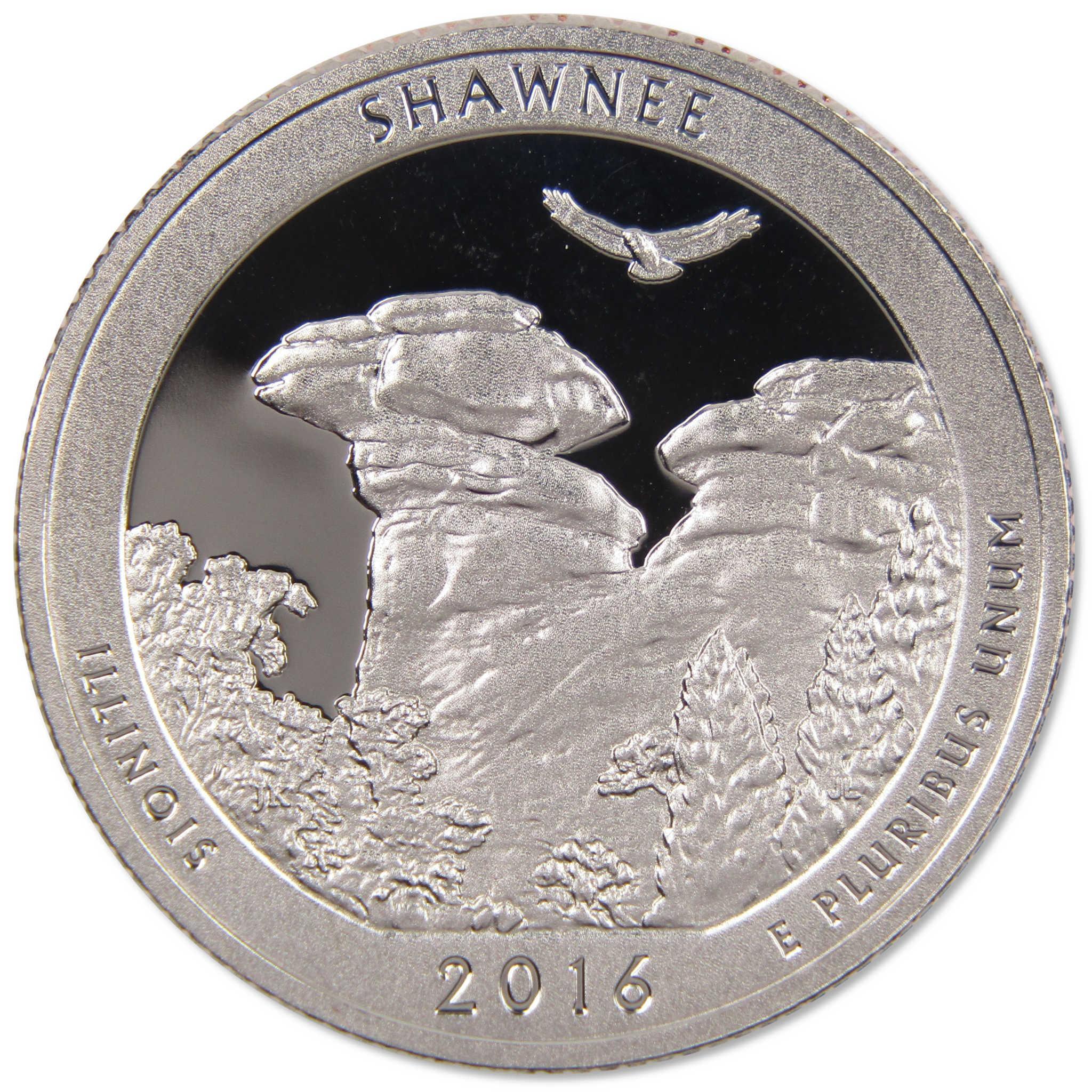 2016 S National Park Quarter 5 Coin Set Choice Proof Clad 25c Collectible