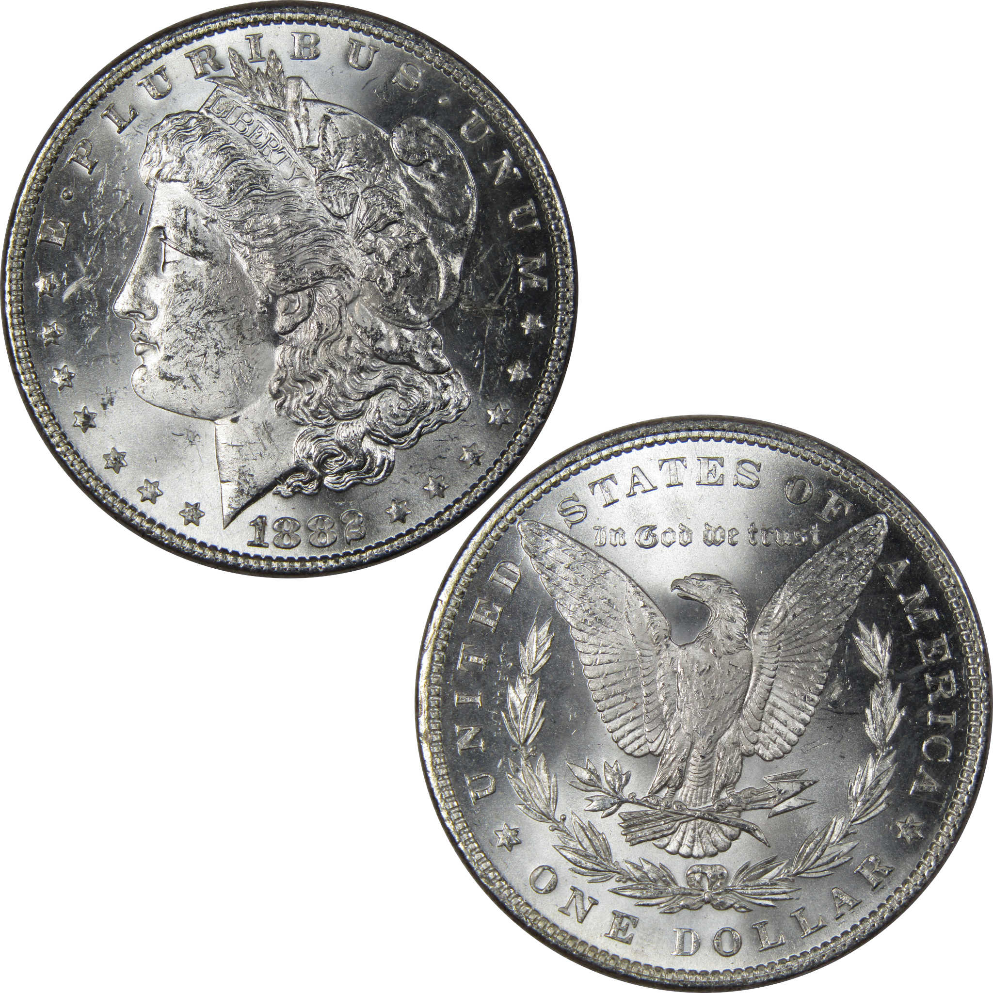 1882 Morgan Dollar BU Uncirculated Mint State 90% Silver SKU:IPC9695 - Morgan coin - Morgan silver dollar - Morgan silver dollar for sale - Profile Coins & Collectibles