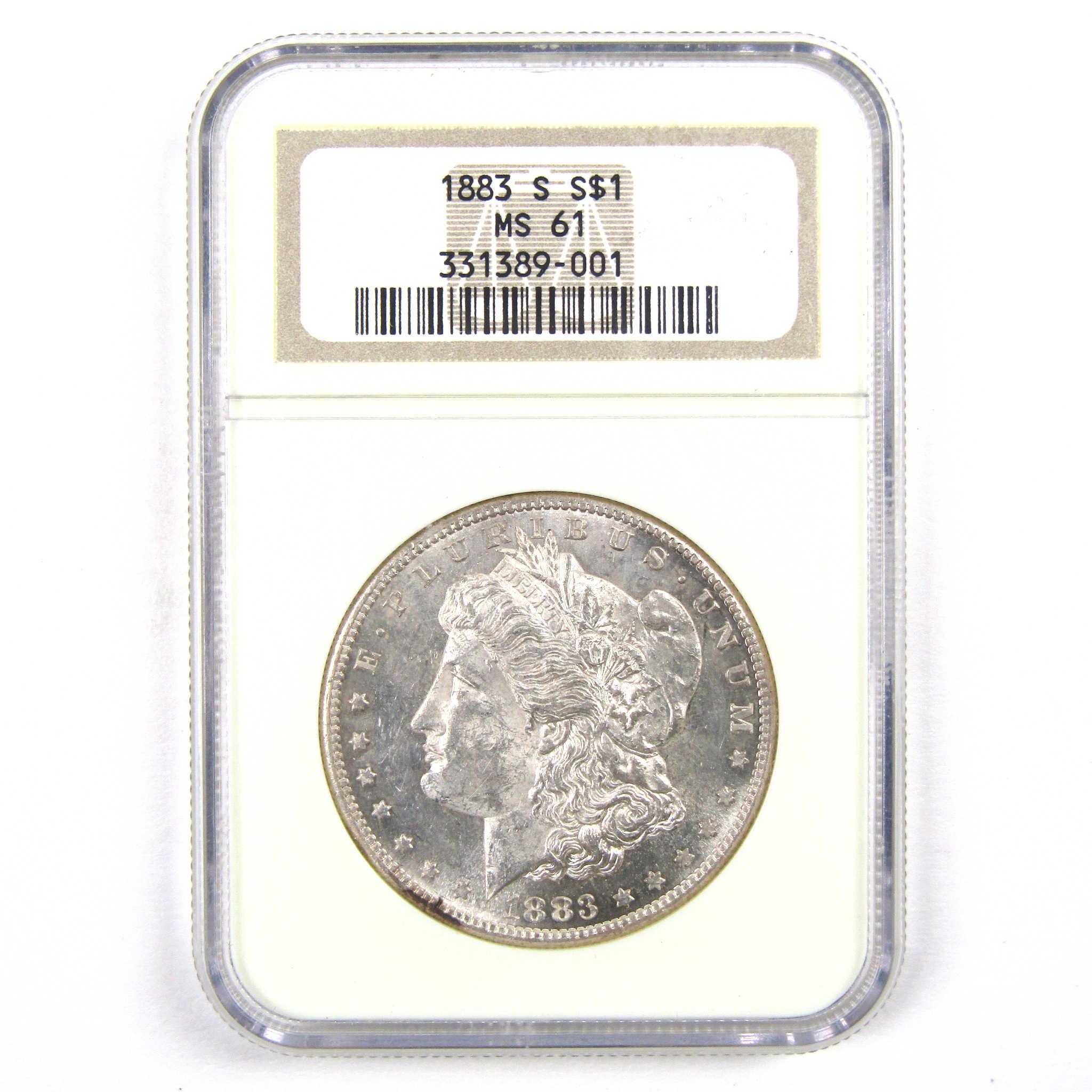 1883 S Morgan Dollar MS 61 NGC 90% Silver Uncirculated SKU:I3438 - Morgan coin - Morgan silver dollar - Morgan silver dollar for sale - Profile Coins & Collectibles