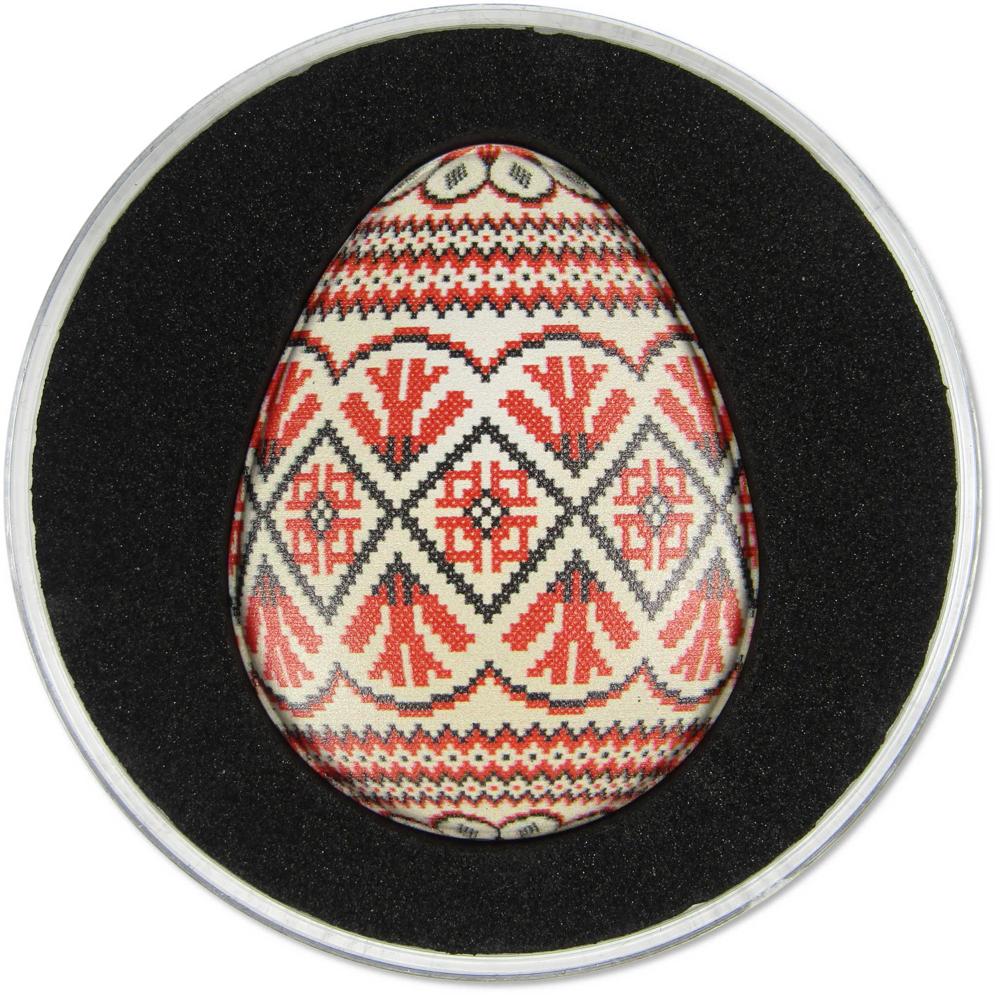 Pysanky Pattern Egg-Shaped Coin 2023 Cameroon COA SKU:OPC95