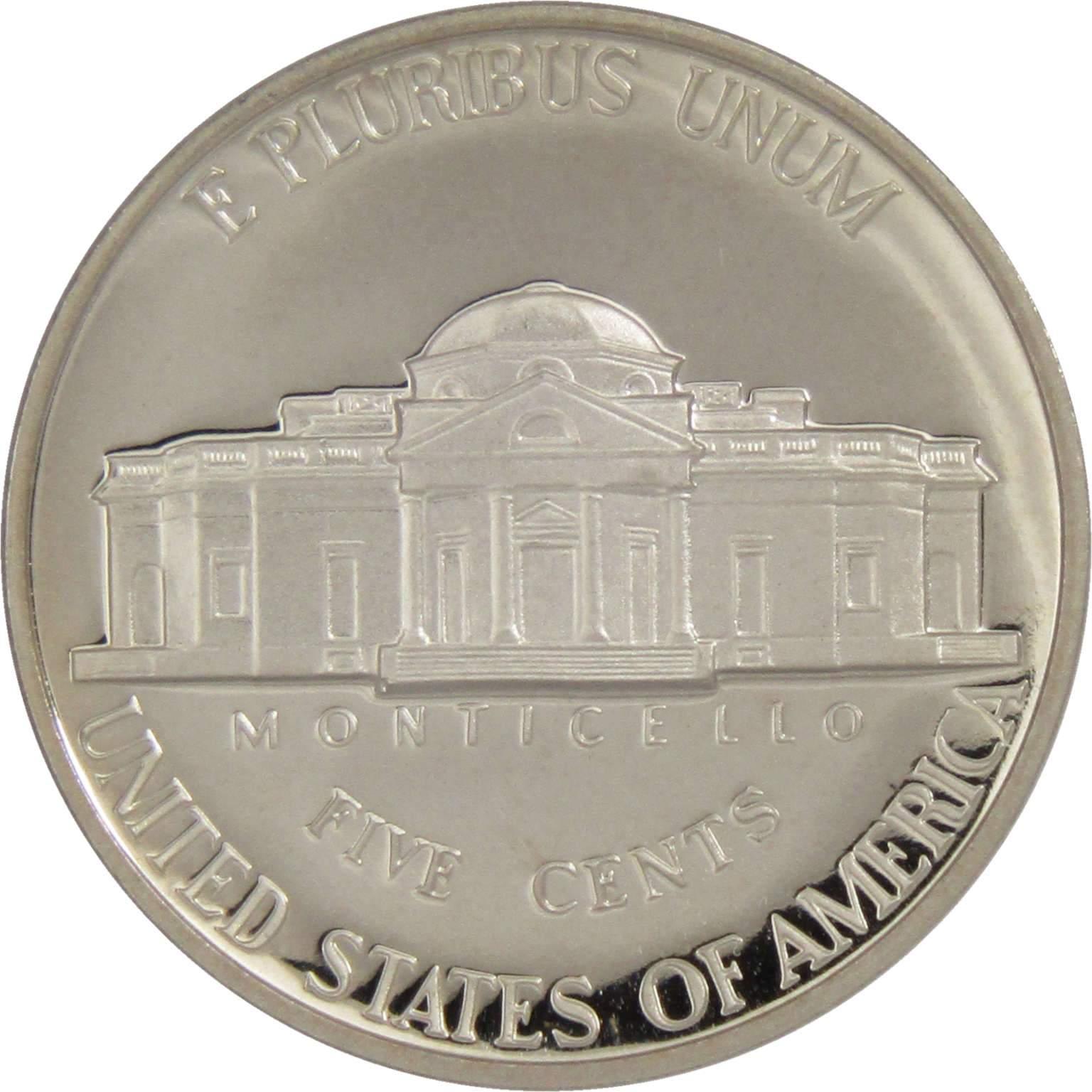 1996 S Jefferson Nickel 5 Cent Piece Choice Proof 5c US Coin Collectible