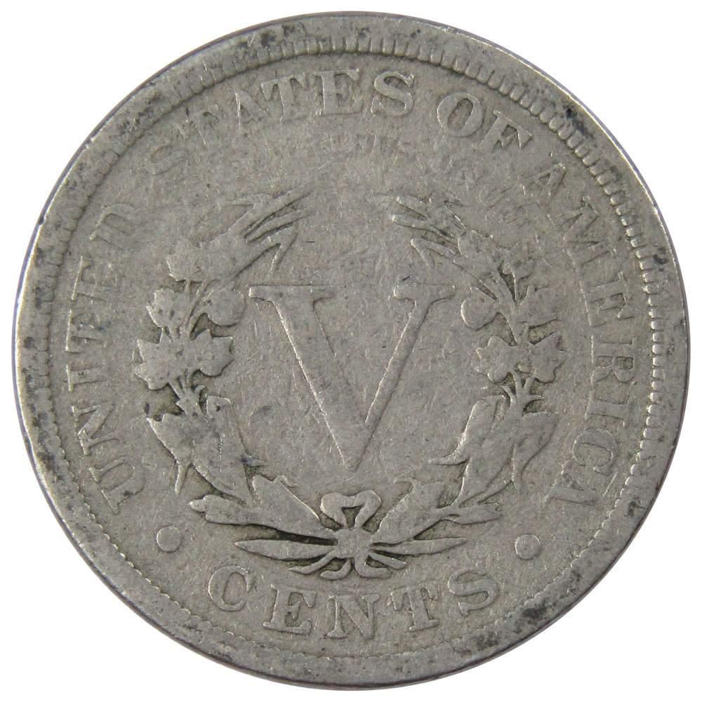 1904 Liberty Head V Nickel 5 Cent Piece AG About Good 5c US Coin Collectible