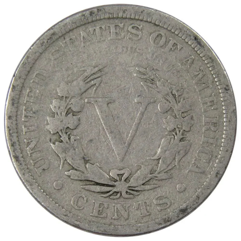 1904 Liberty Head V Nickel 5 Cent Piece AG About Good 5c US Coin Collectible