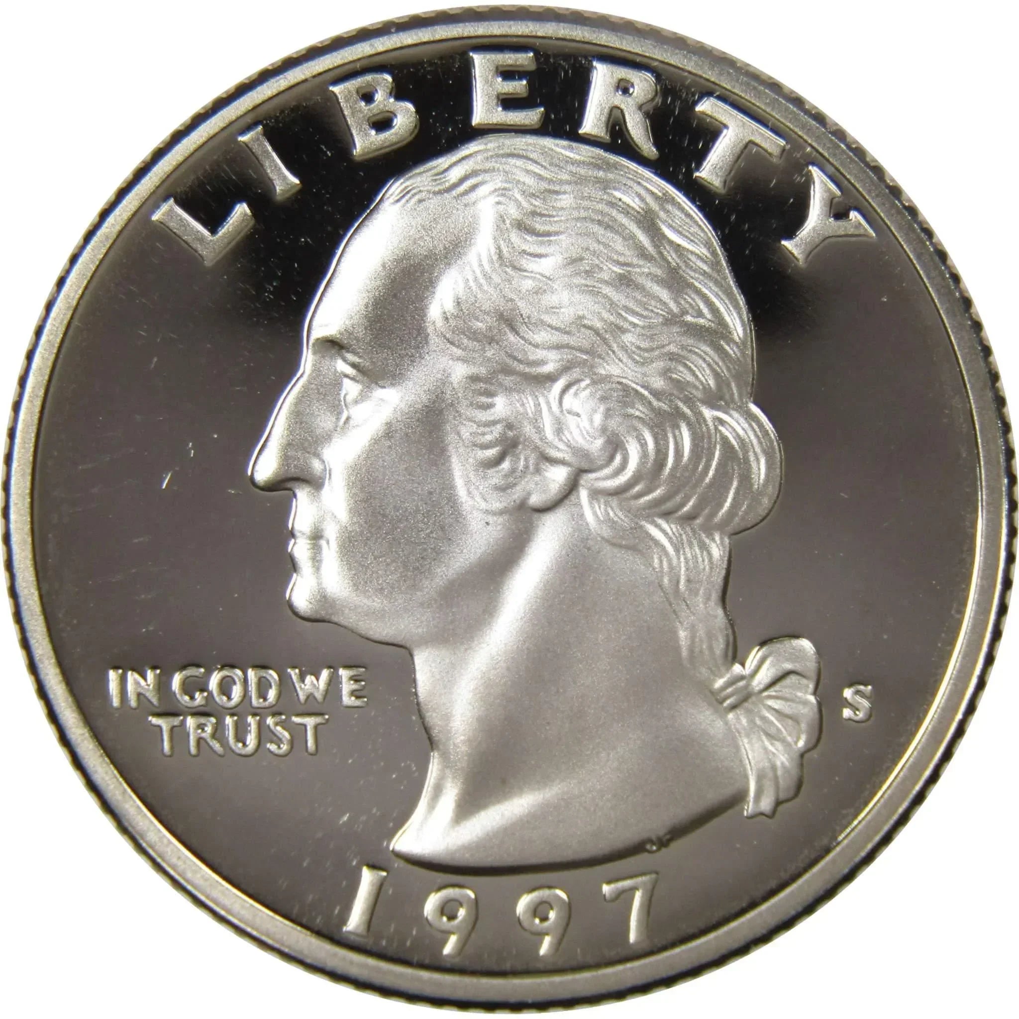 1997 S Washington Quarter Choice Proof Clad 25c US Coin Collectible
