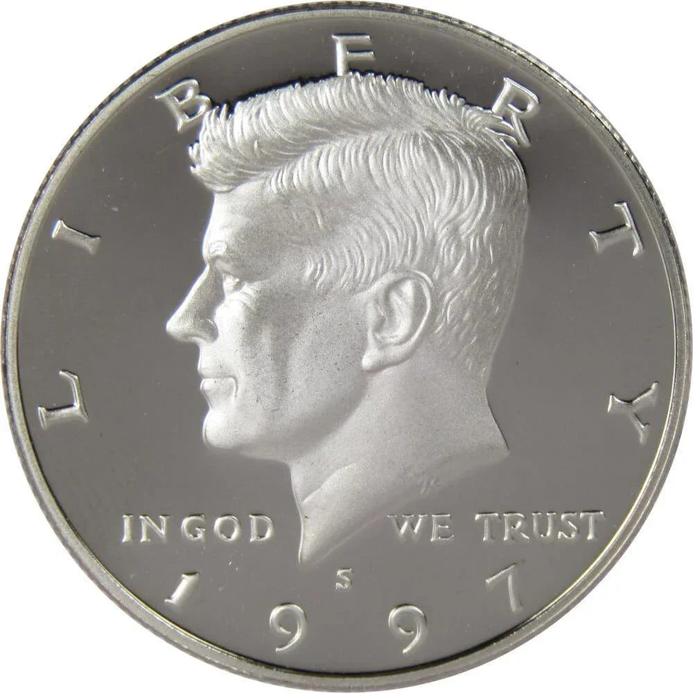 1997 S Kennedy Half Dollar Choice Proof Clad 50c US Coin Collectible