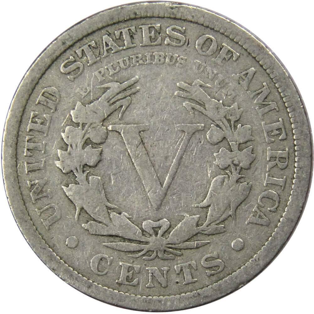 1906 Liberty Head V Nickel 5 Cent Piece VG Very Good 5c US Coin Collectible