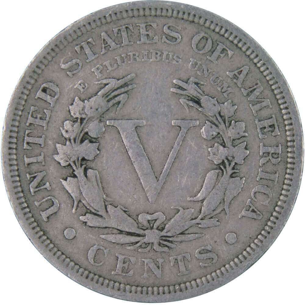 1906 Liberty Head V Nickel 5 Cent Piece AF About Fine 5c US Coin Collectible