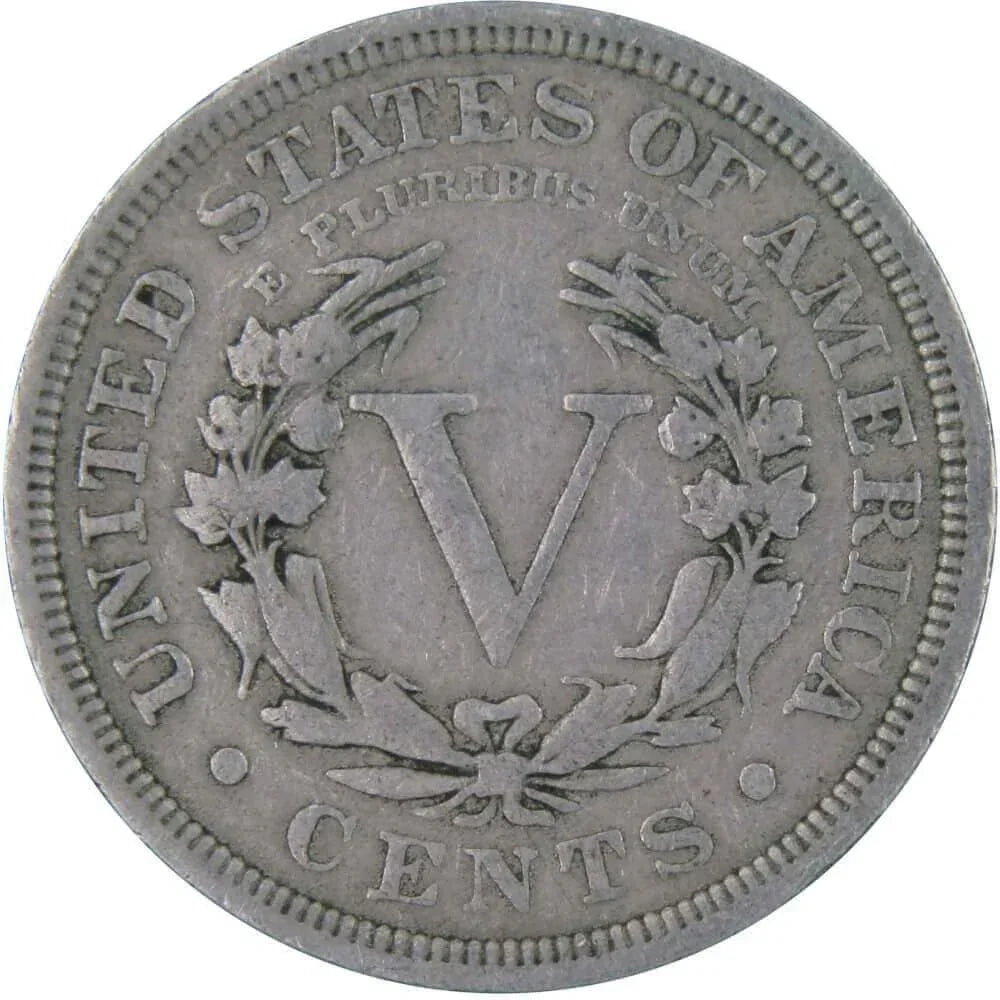 1906 Liberty Head V Nickel 5 Cent Piece AF About Fine 5c US Coin Collectible