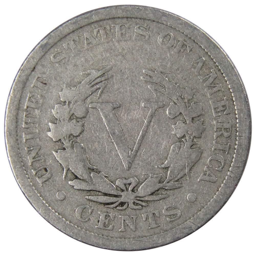 1906 Liberty Head V Nickel 5 Cent Piece AG About Good 5c US Coin Collectible