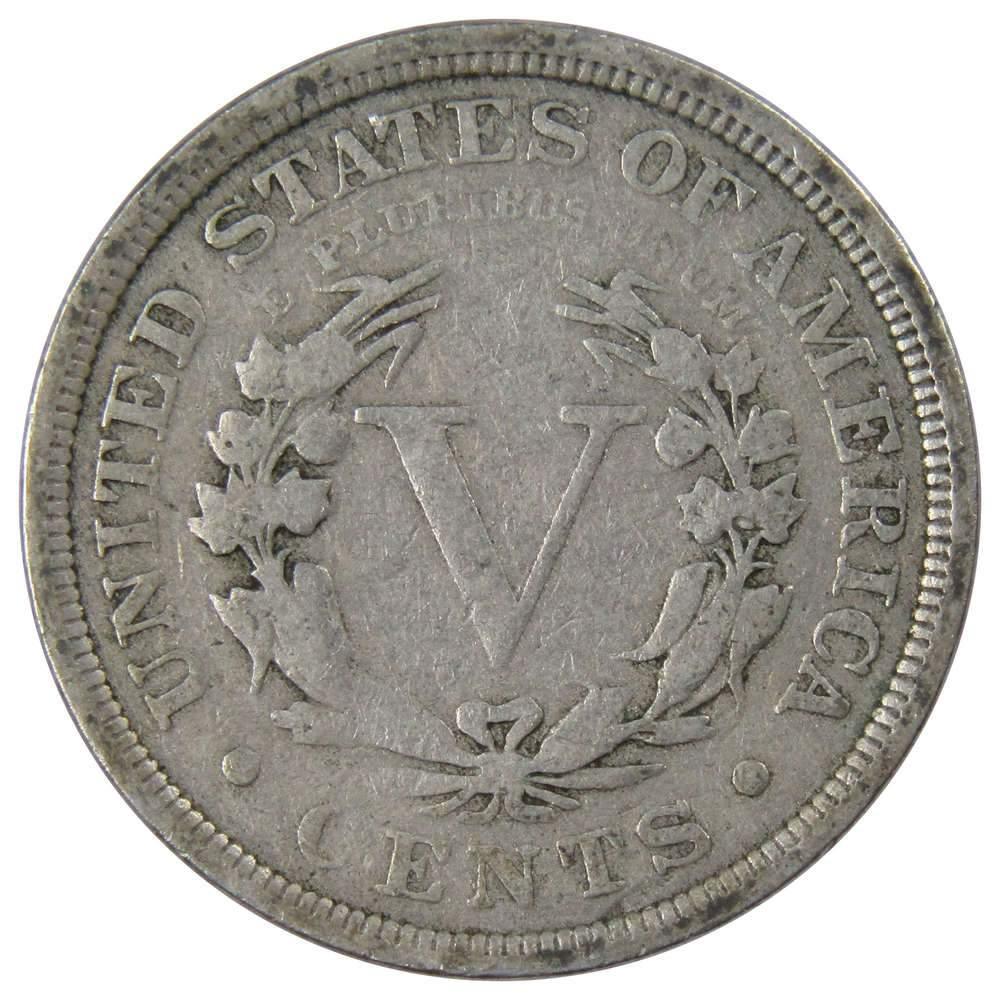 1907 Liberty Head V Nickel 5 Cent Piece VG Very Good 5c US Coin Collectible