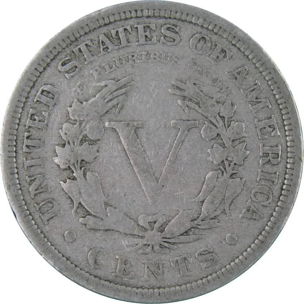 1907 Liberty Head V Nickel 5 Cent Piece AF About Fine 5c US Coin Collectible