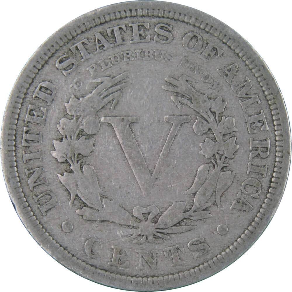 1907 Liberty Head V Nickel 5 Cent Piece AF About Fine 5c US Coin Collectible