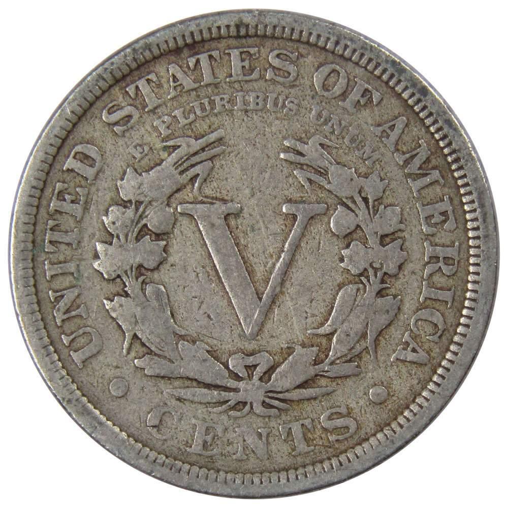 1907 Liberty Head V Nickel 5 Cent Piece AG About Good 5c US Coin Collectible