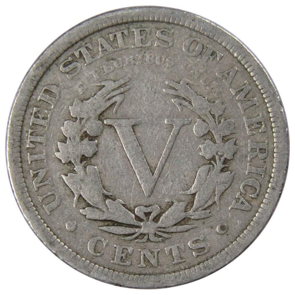 1908 Liberty Head V Nickel 5 Cent Piece G Good 5c US Coin Collectible