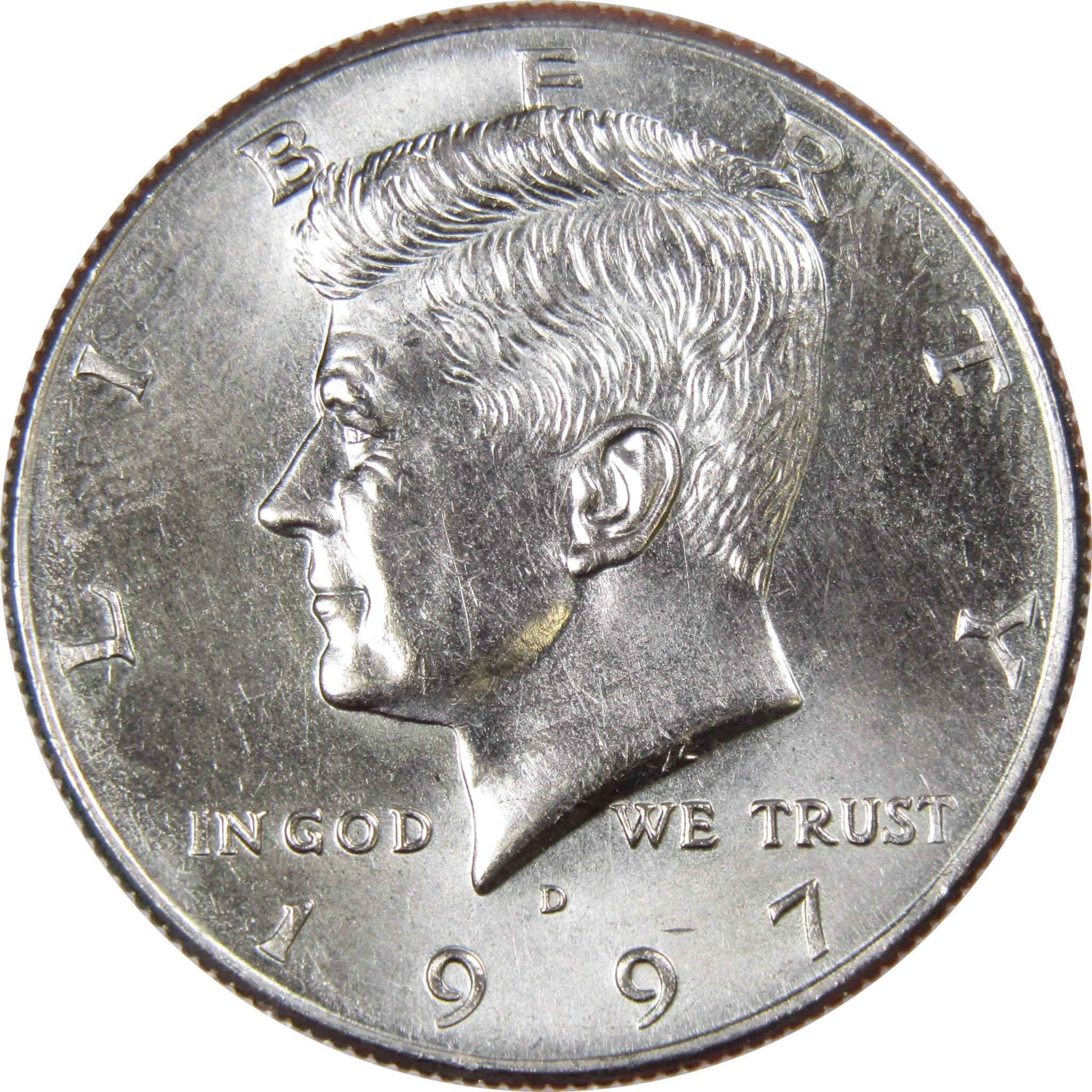 1997 D Kennedy Half Dollar BU Uncirculated Mint State 50c US Coin