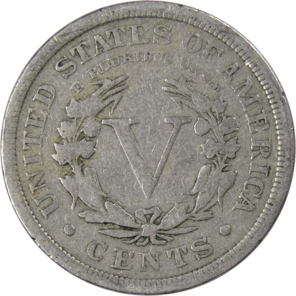 1909 Liberty Head V Nickel 5 Cent Piece VG Very Good 5c US Coin Collectible