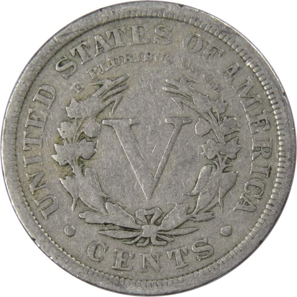 1909 Liberty Head V Nickel 5 Cent Piece VG Very Good 5c US Coin Collectible