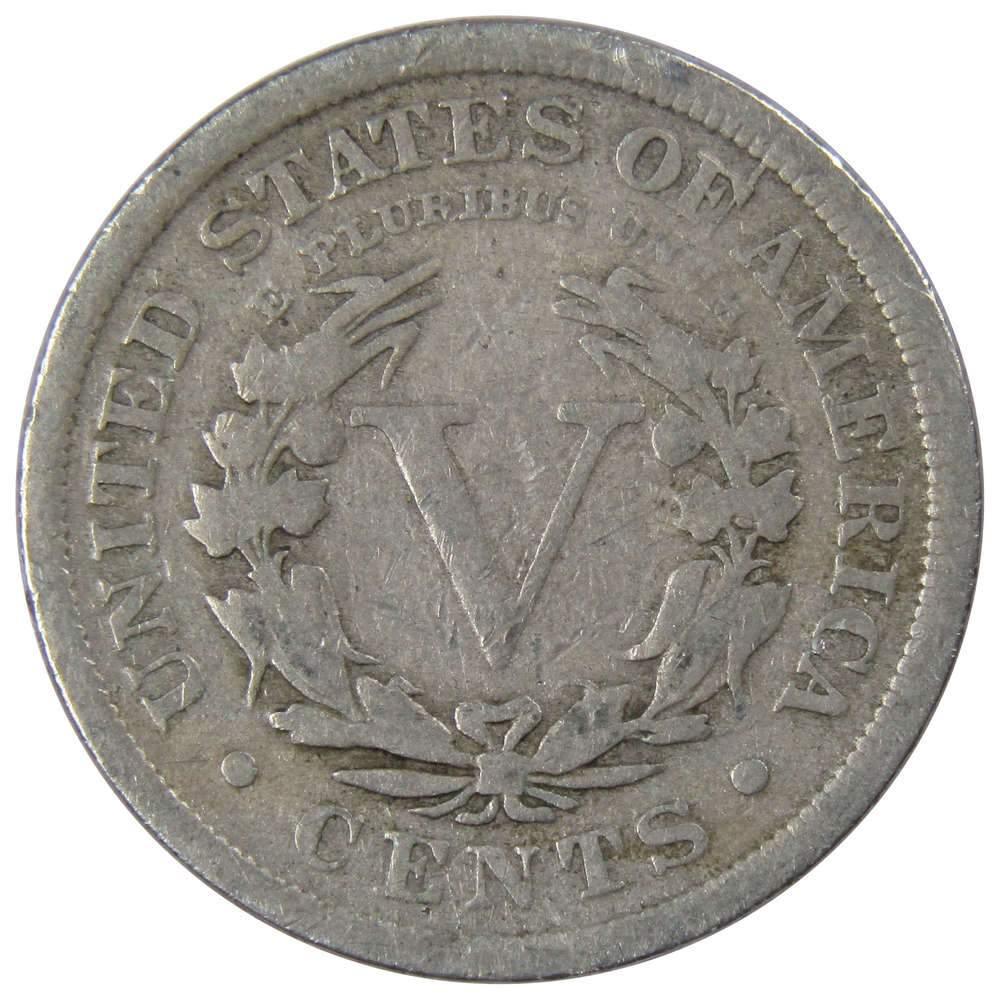 1910 Liberty Head V Nickel 5 Cent Piece VG Very Good 5c US Coin Collectible