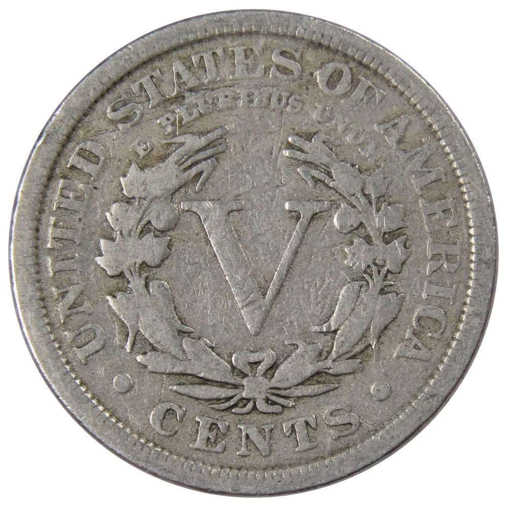 1911 Liberty Head V Nickel 5 Cent Piece VG Very Good 5c US Coin Collectible