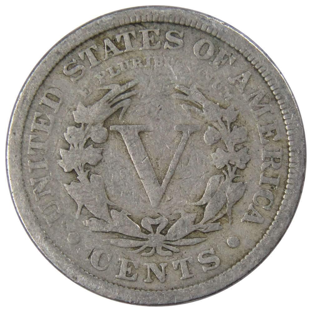 1912 Liberty Head V Nickel 5 Cent Piece G Good 5c US Coin Collectible