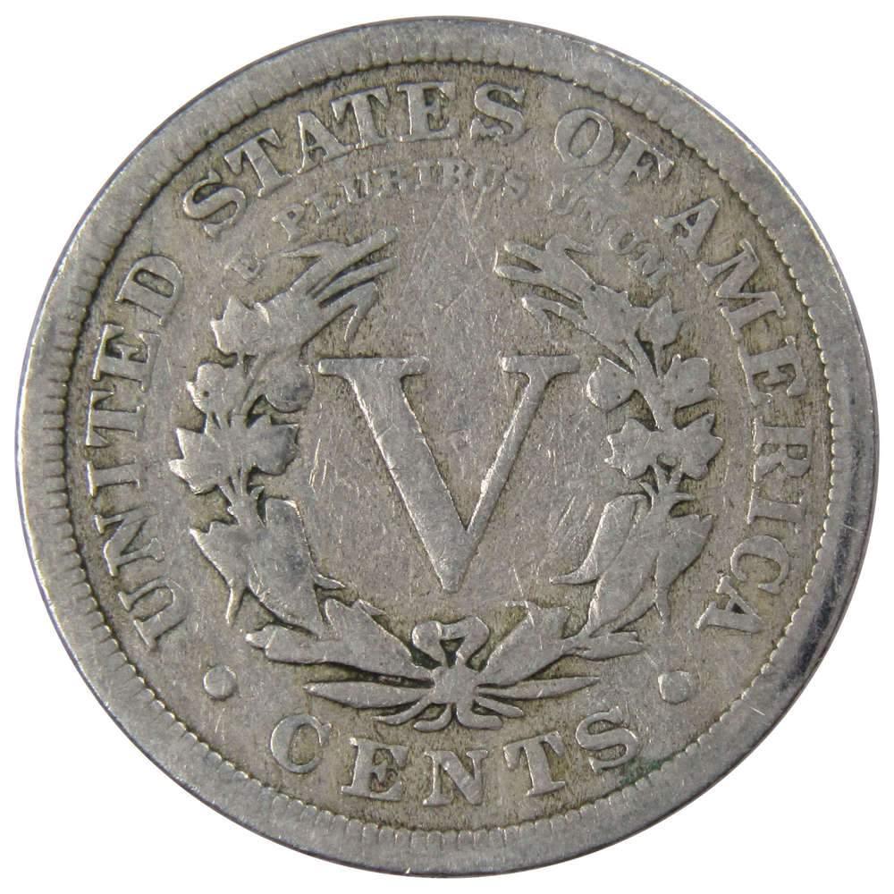 1912 Liberty Head V Nickel 5 Cent Piece AG About Good 5c US Coin Collectible