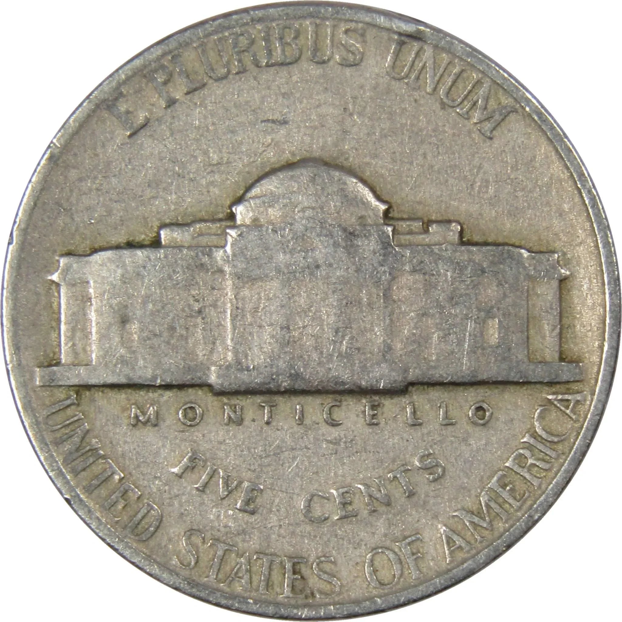 1940 Jefferson Nickel 5 Cent Piece AG About Good 5c US Coin Collectible