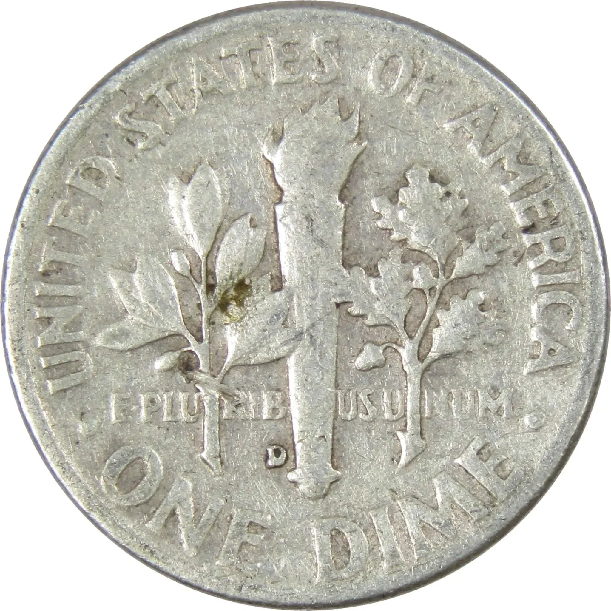 1956 D Roosevelt Dime AG About Good 90% Silver 10c US Coin Collectible