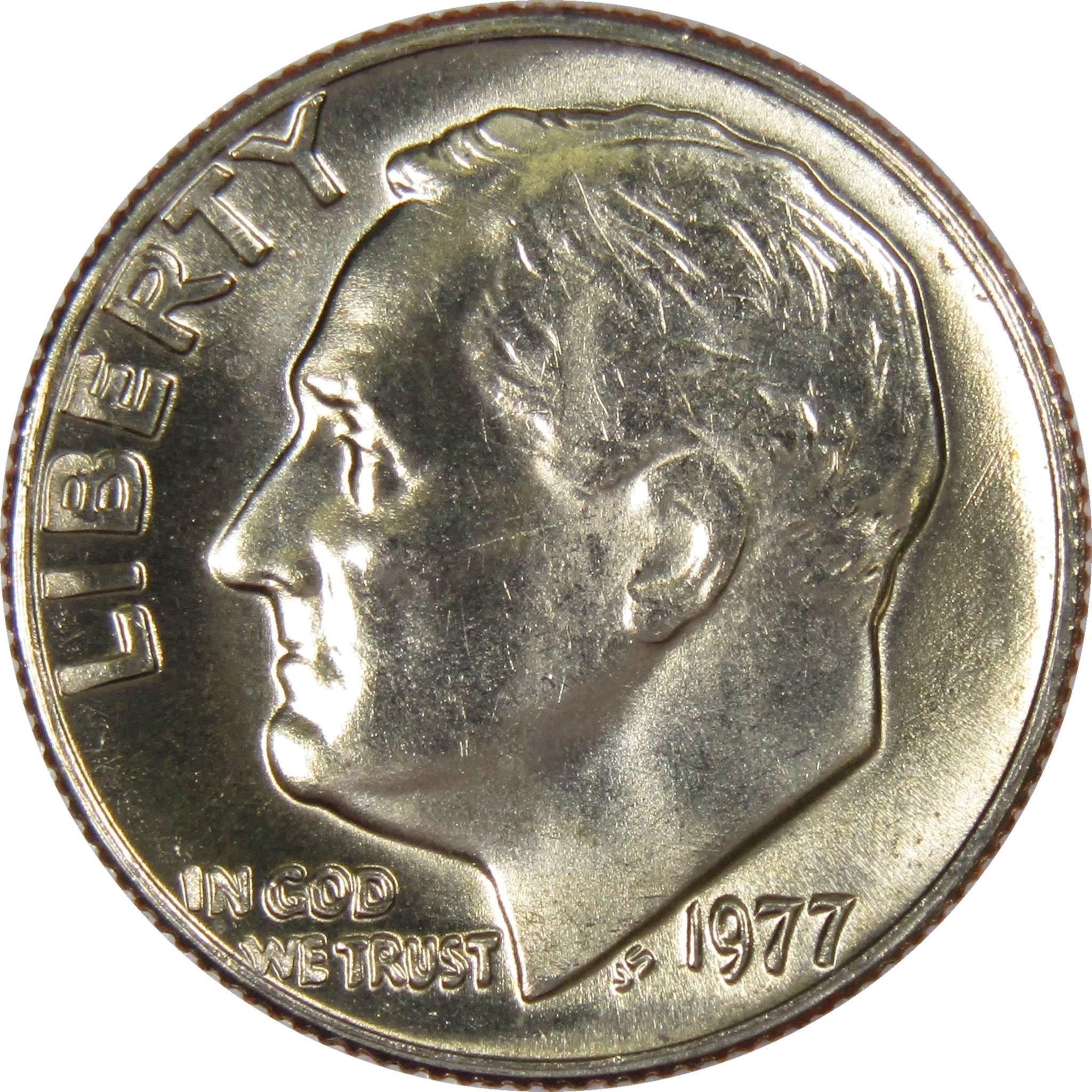 1977 Roosevelt Dime BU Uncirculated Mint State 10c US Coin Collectible