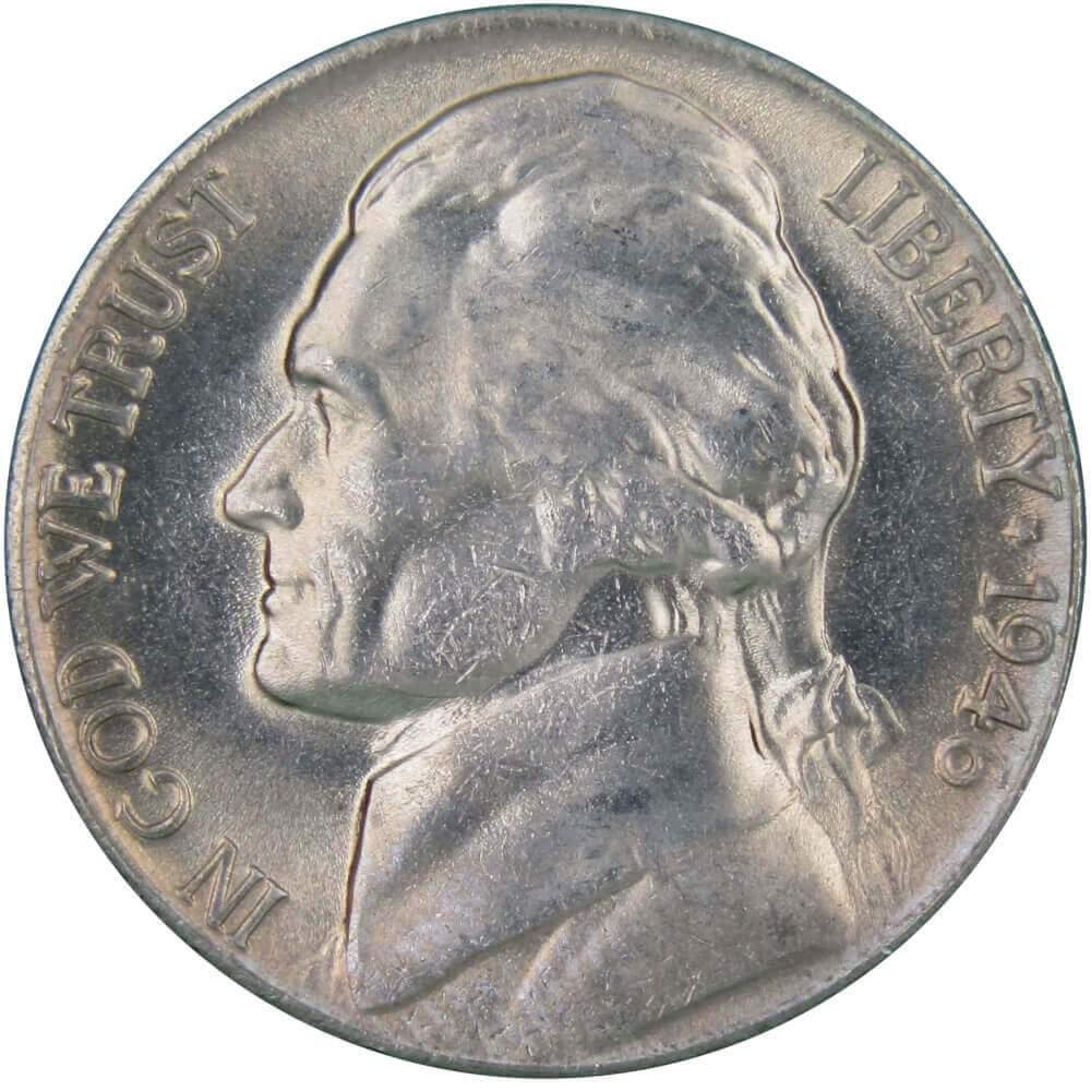 1946 Jefferson Nickel 5 Cent Piece BU Uncirculated Mint State 5c US Coin