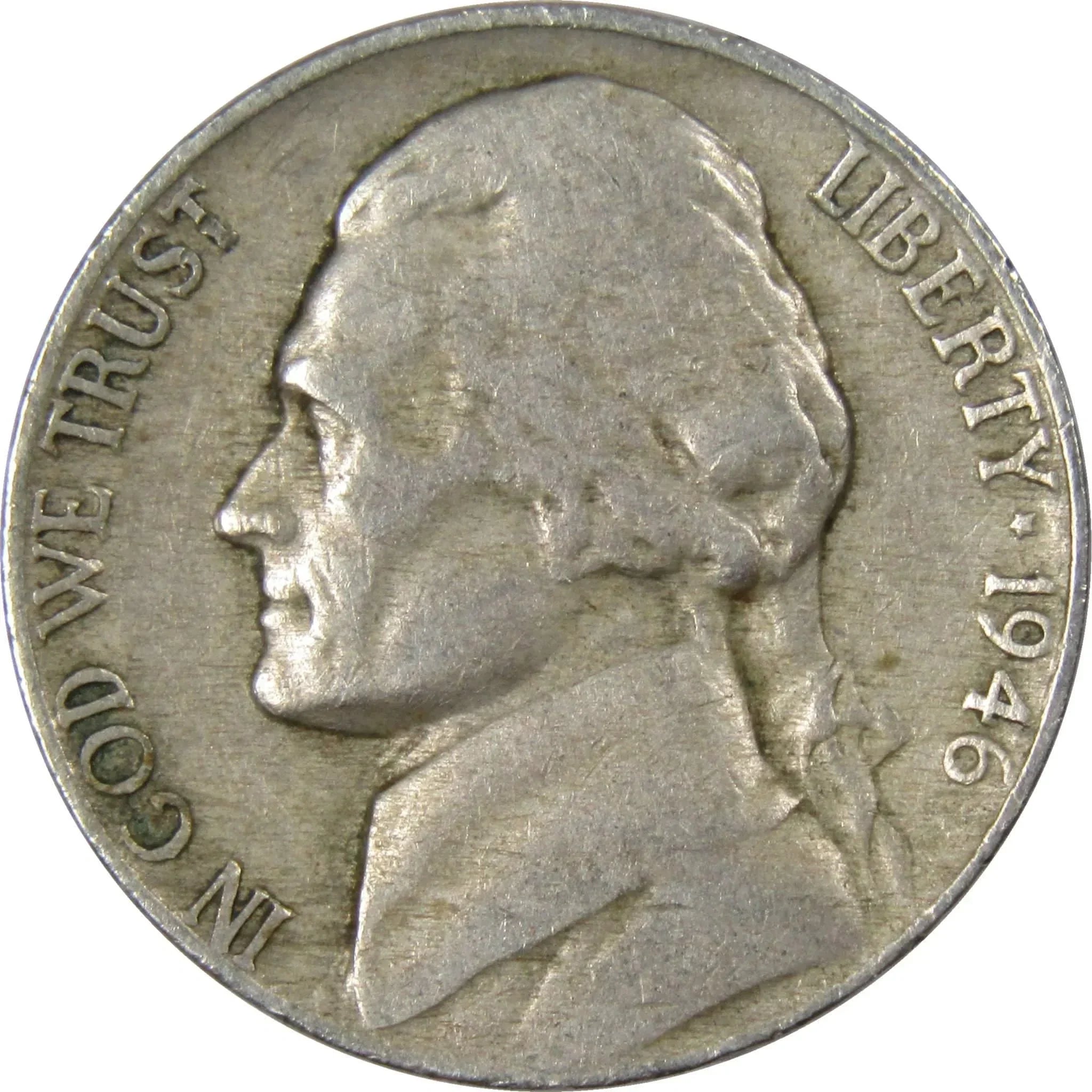 1946 Jefferson Nickel 5 Cent Piece AG About Good 5c US Coin Collectible