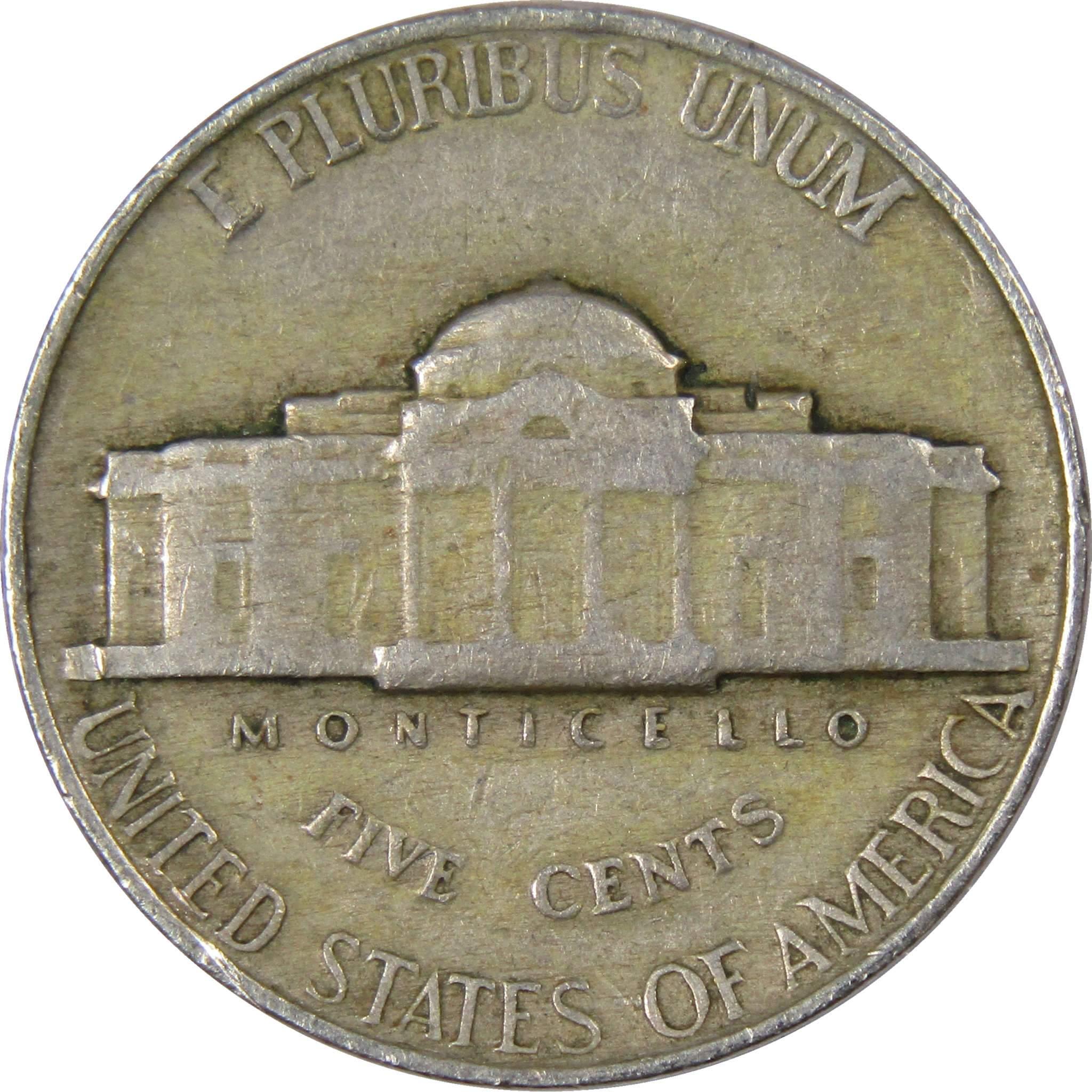 1946 Jefferson Nickel 5 Cent Piece AG About Good 5c US Coin Collectible