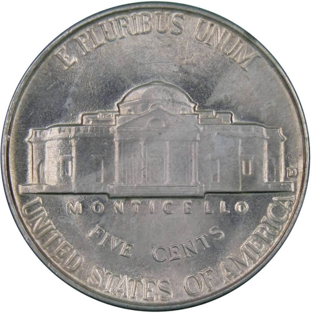 1946 D Jefferson Nickel 5 Cent Piece BU Uncirculated Mint State 5c US Coin