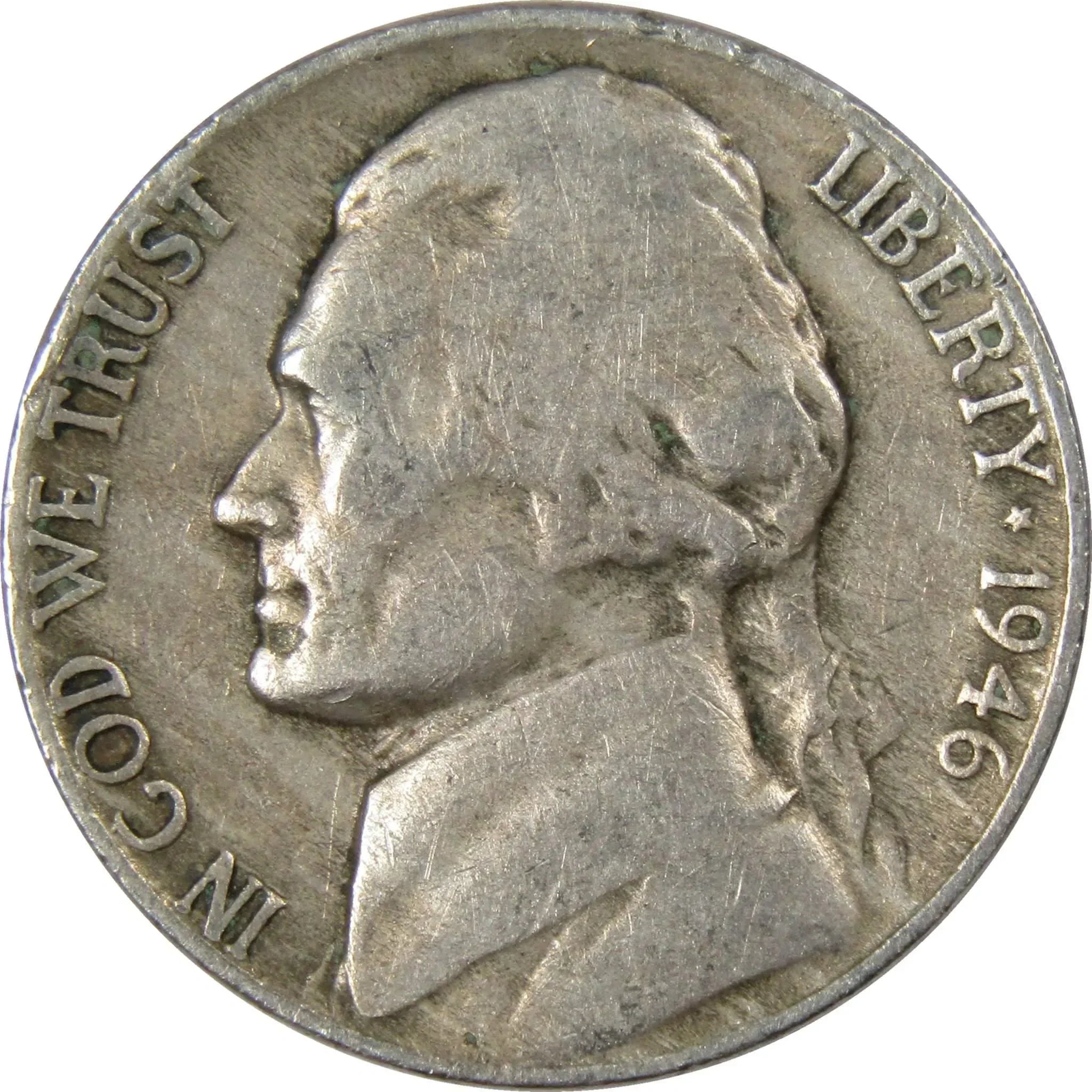 1946 D Jefferson Nickel 5 Cent Piece AG About Good 5c US Coin Collectible