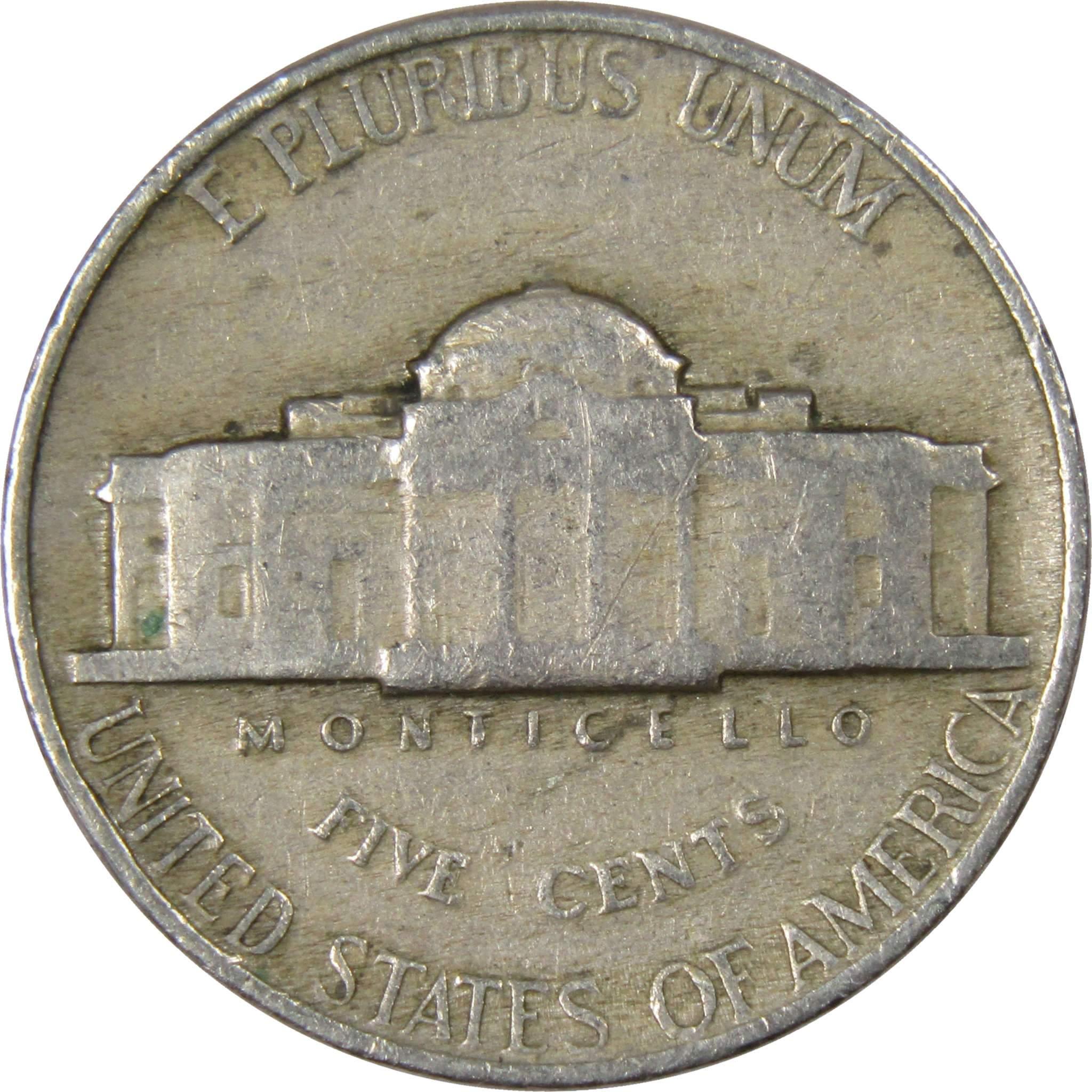 1947 Jefferson Nickel 5 Cent Piece AG About Good 5c US Coin Collectible