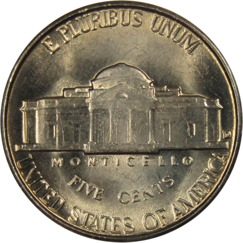 1948 D Jefferson Nickel 5 Cent Piece BU Uncirculated Mint State 5c US Coin