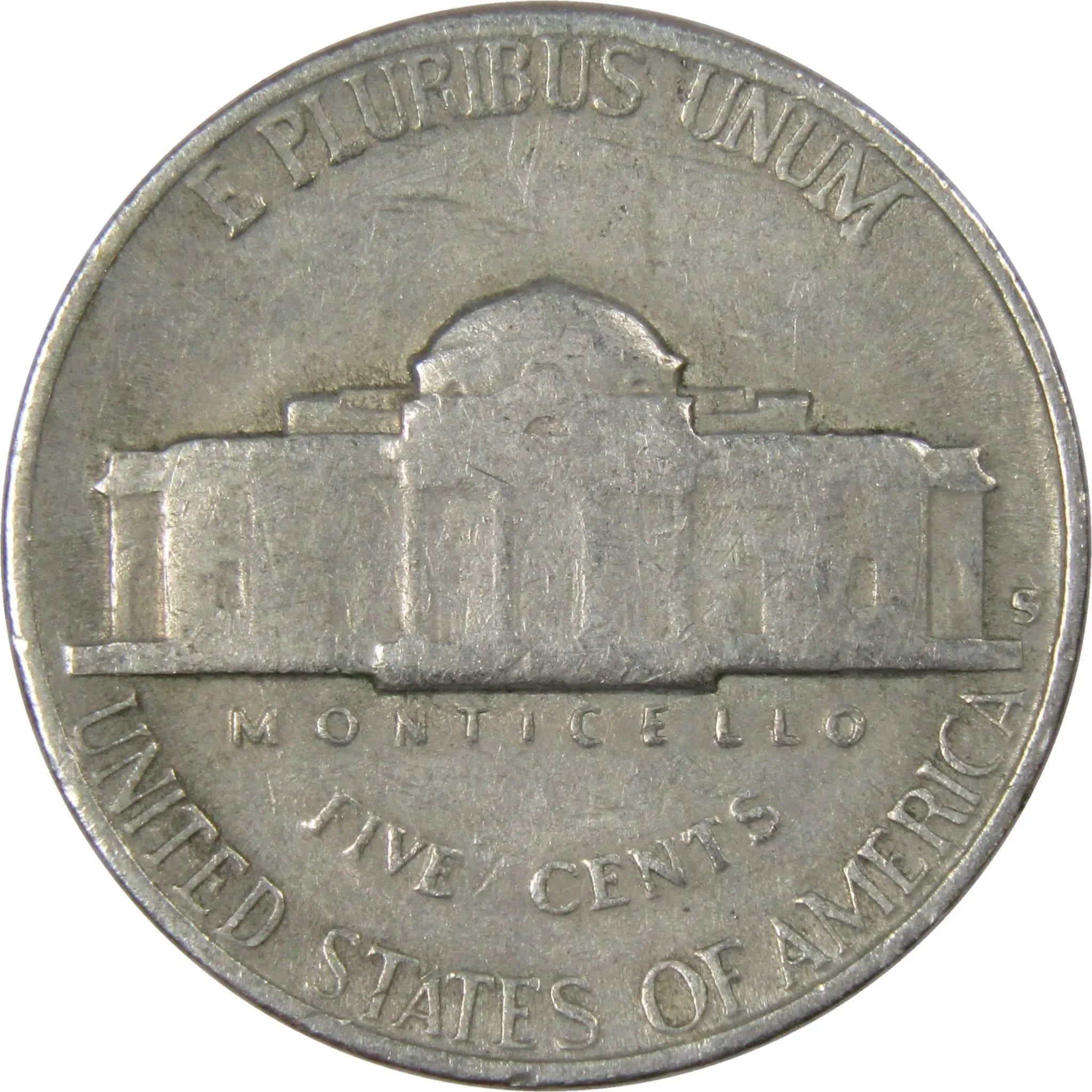 1948 S Jefferson Nickel 5 Cent Piece AG About Good 5c US Coin Collectible