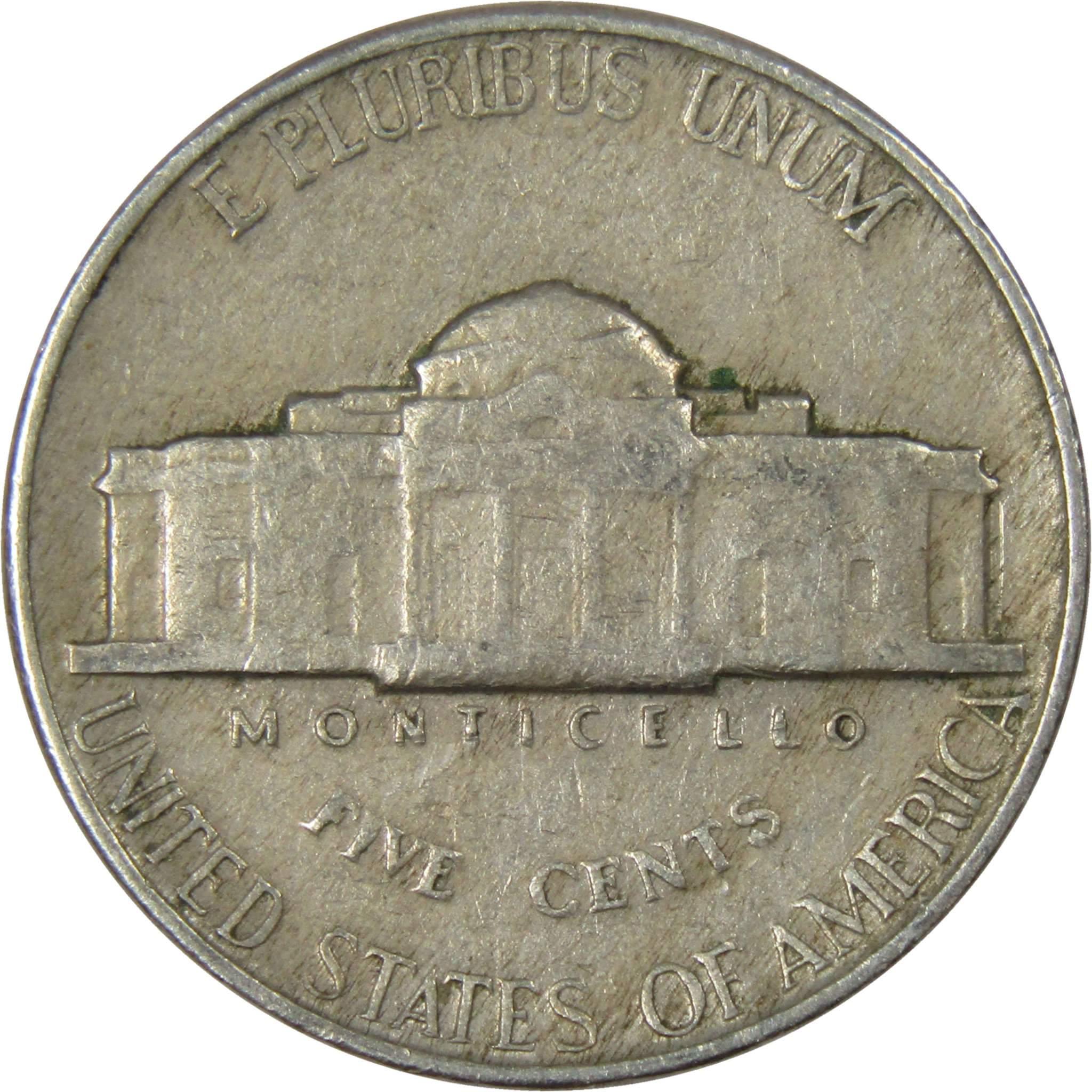 1949 Jefferson Nickel 5 Cent Piece AG About Good 5c US Coin Collectible