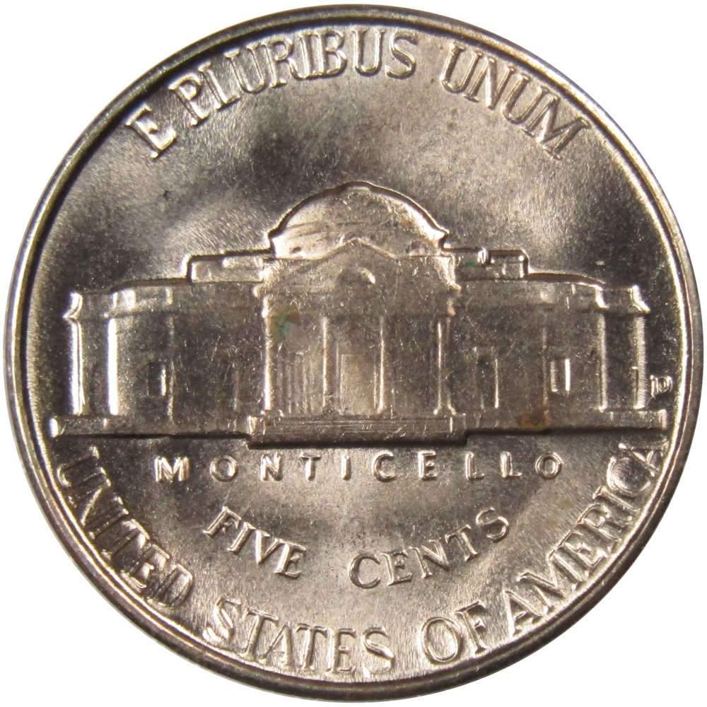 1949 D Jefferson Nickel 5 Cent Piece BU Uncirculated Mint State 5c US Coin