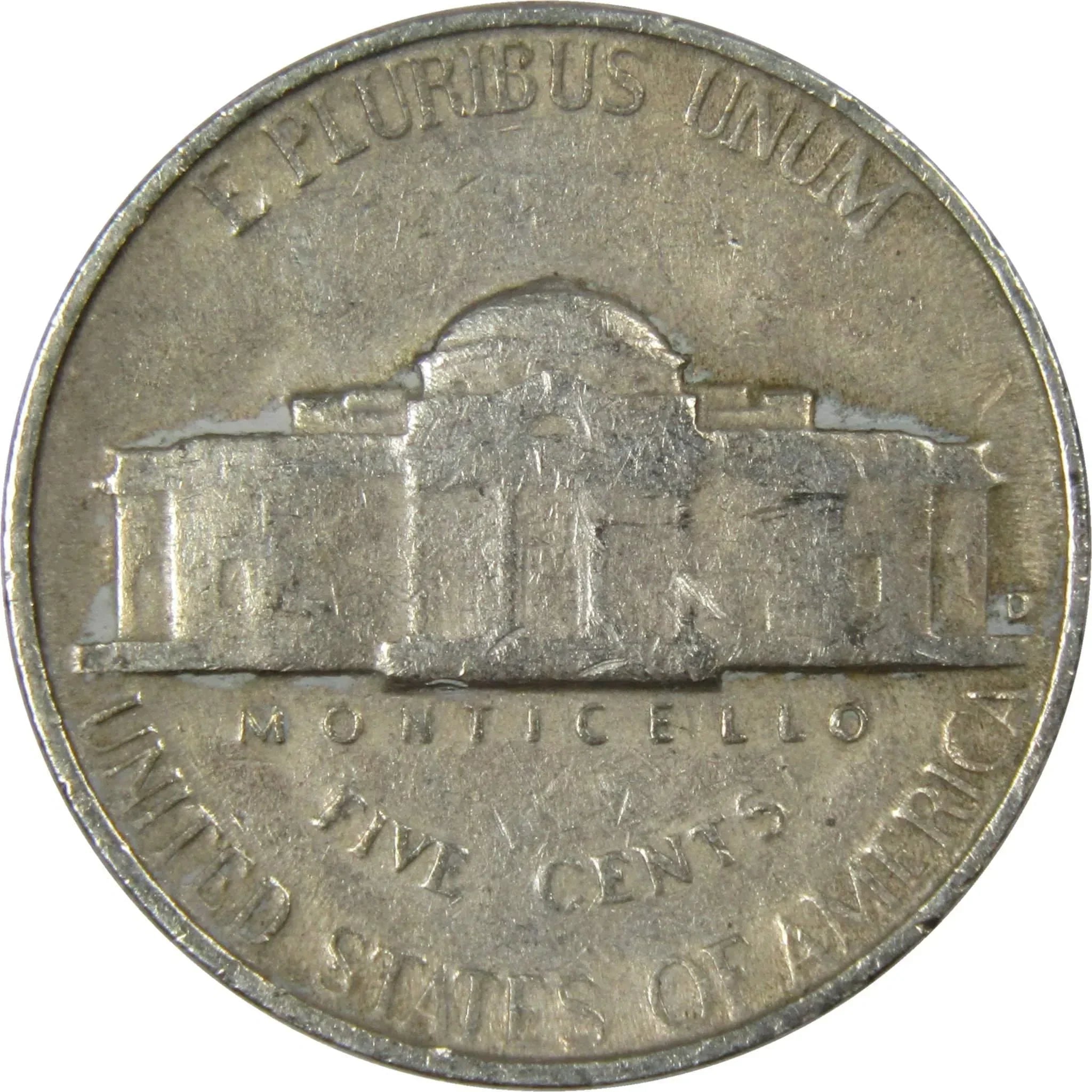 1949 D Jefferson Nickel 5 Cent Piece AG About Good 5c US Coin Collectible