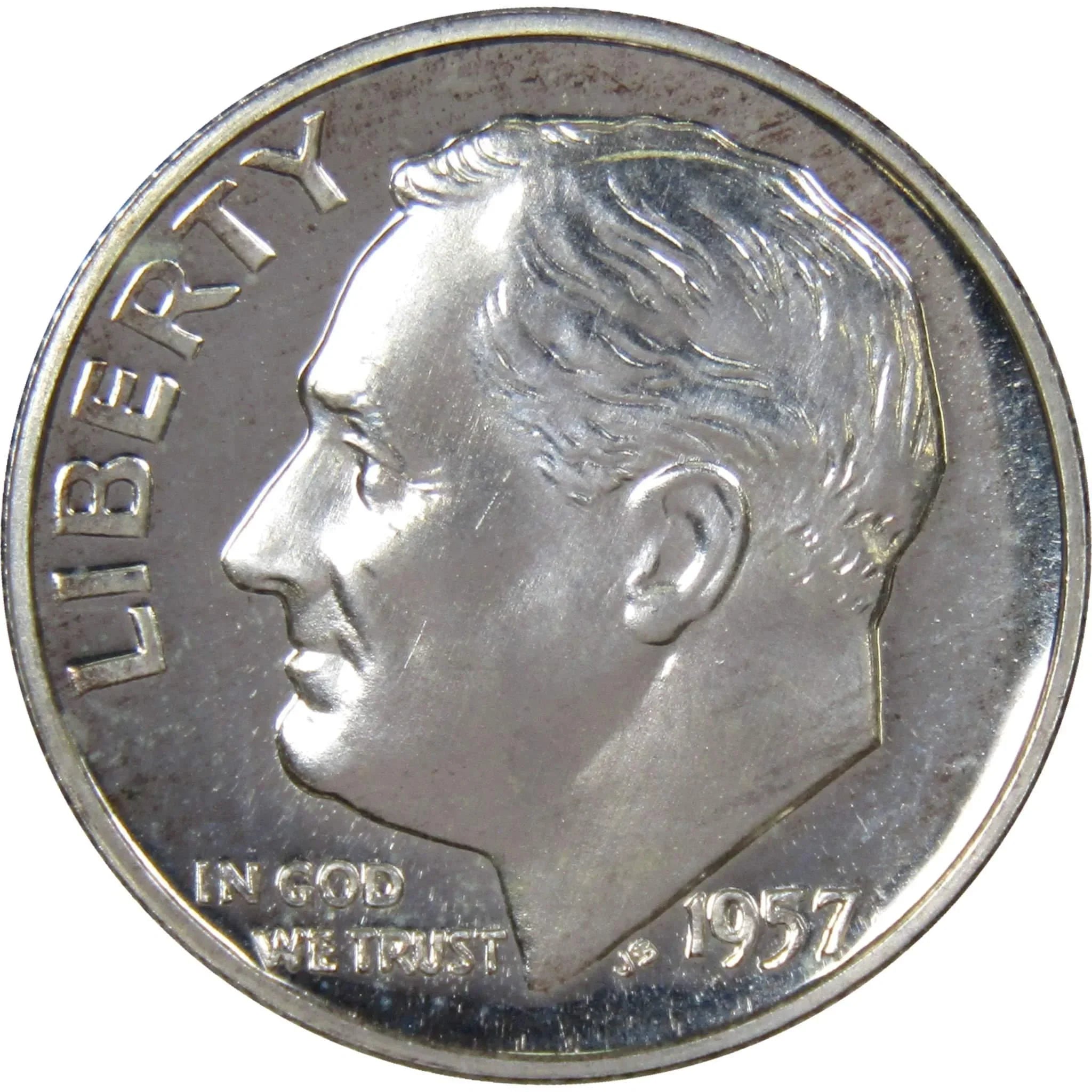 1957 Roosevelt Dime Choice Proof 90% Silver 10c US Coin Collectible