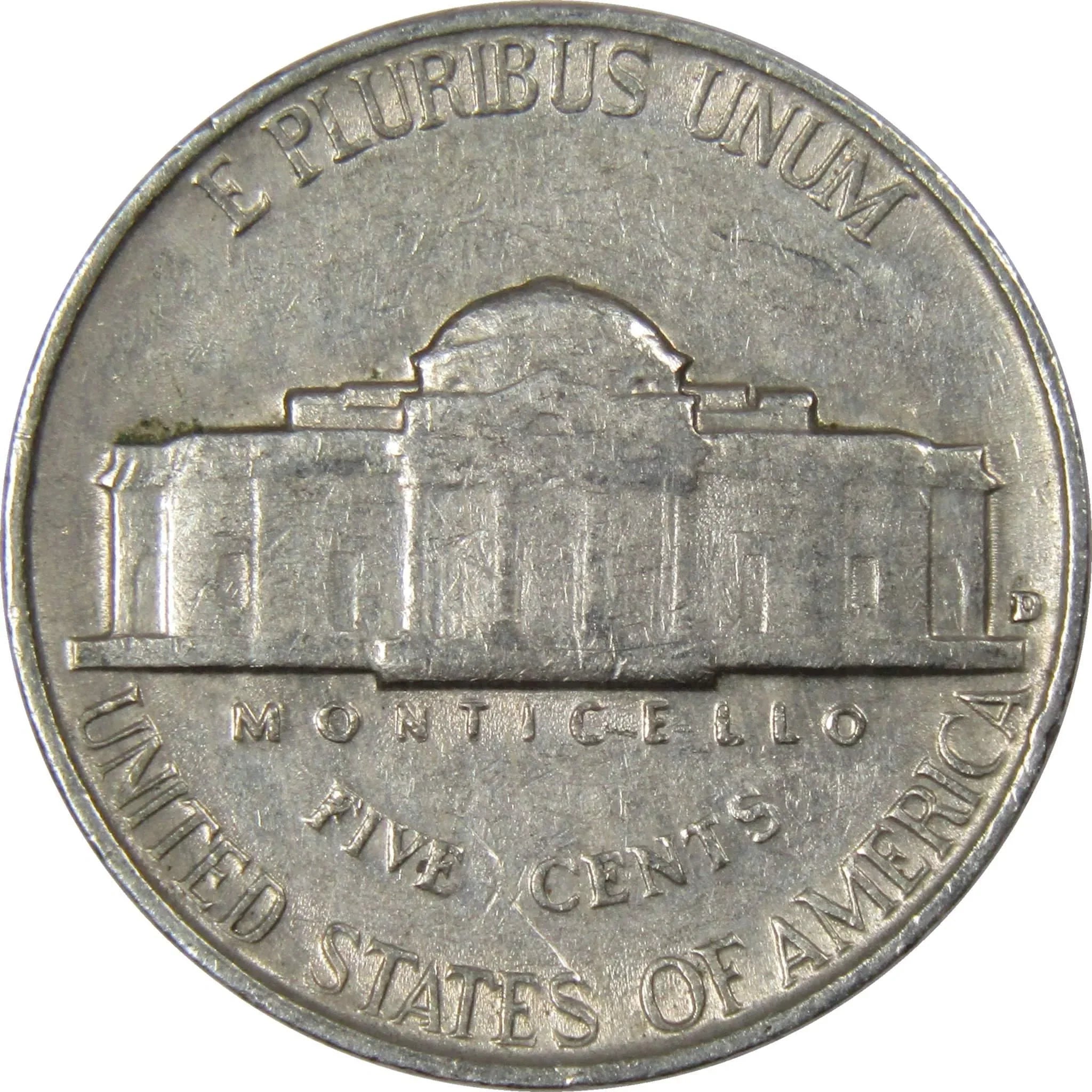 1952 D Jefferson Nickel 5 Cent Piece AG About Good 5c US Coin Collectible