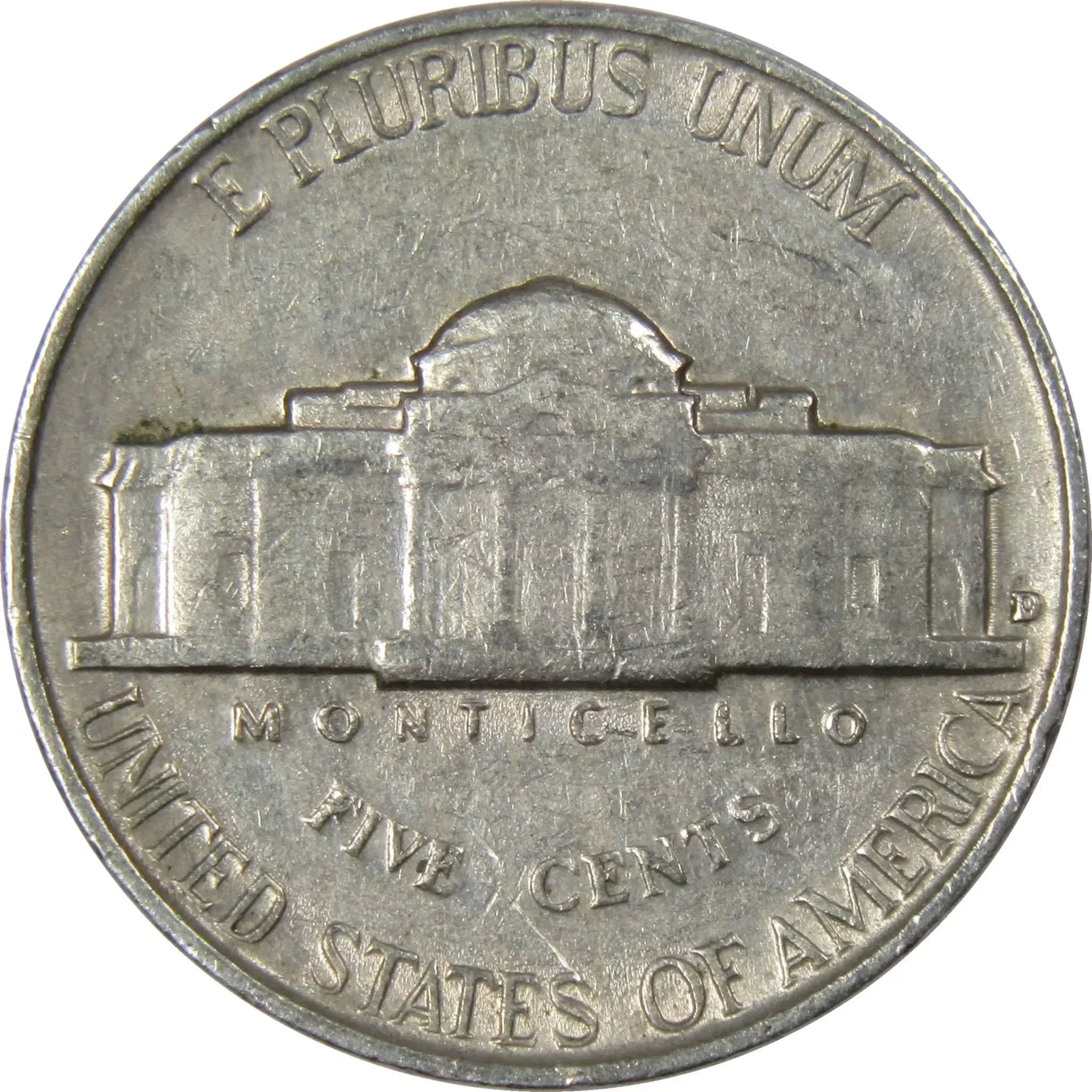 1952 D Jefferson Nickel 5 Cent Piece AG About Good 5c US Coin Collectible