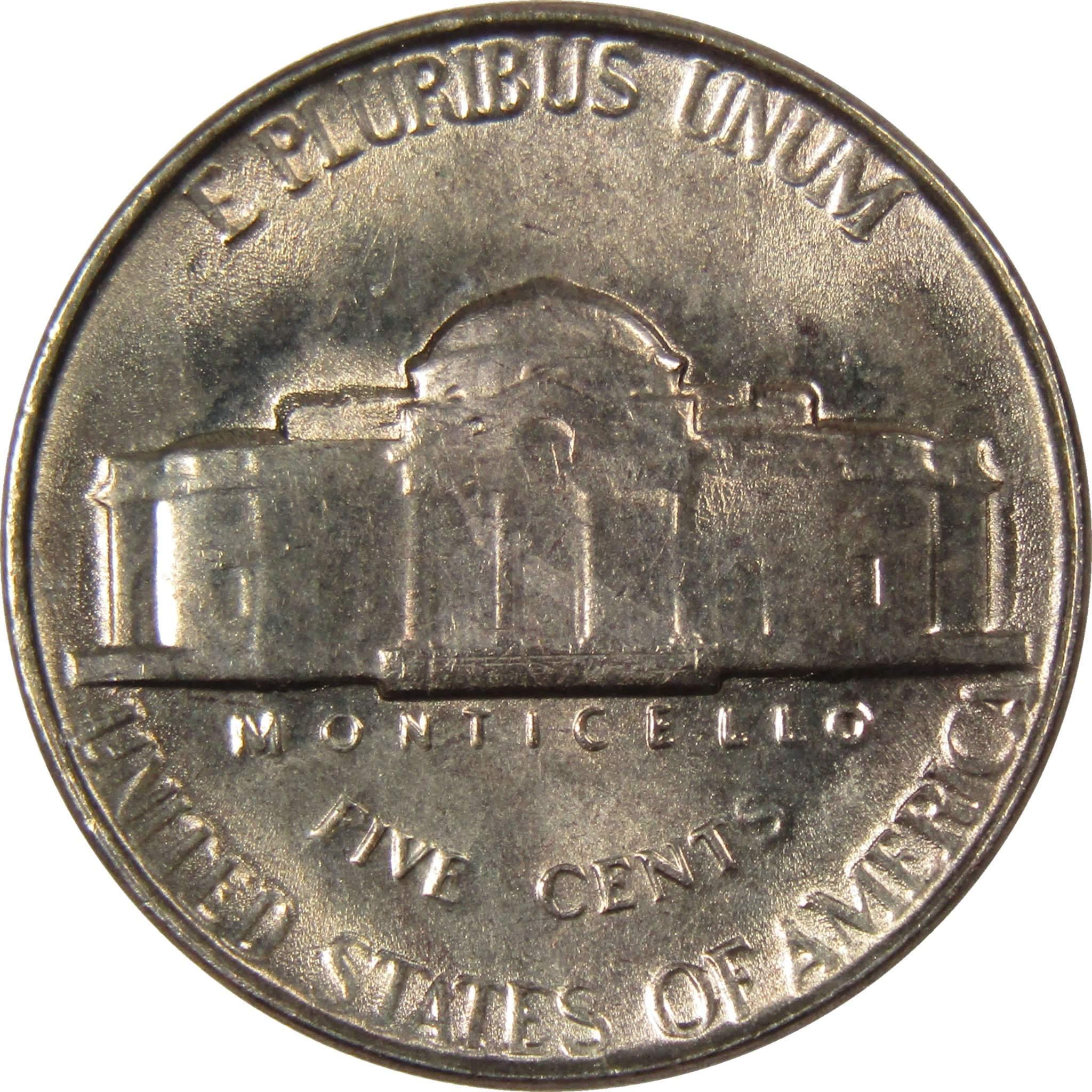 1954 Jefferson Nickel 5 Cent Piece BU Uncirculated Mint State 5c US Coin