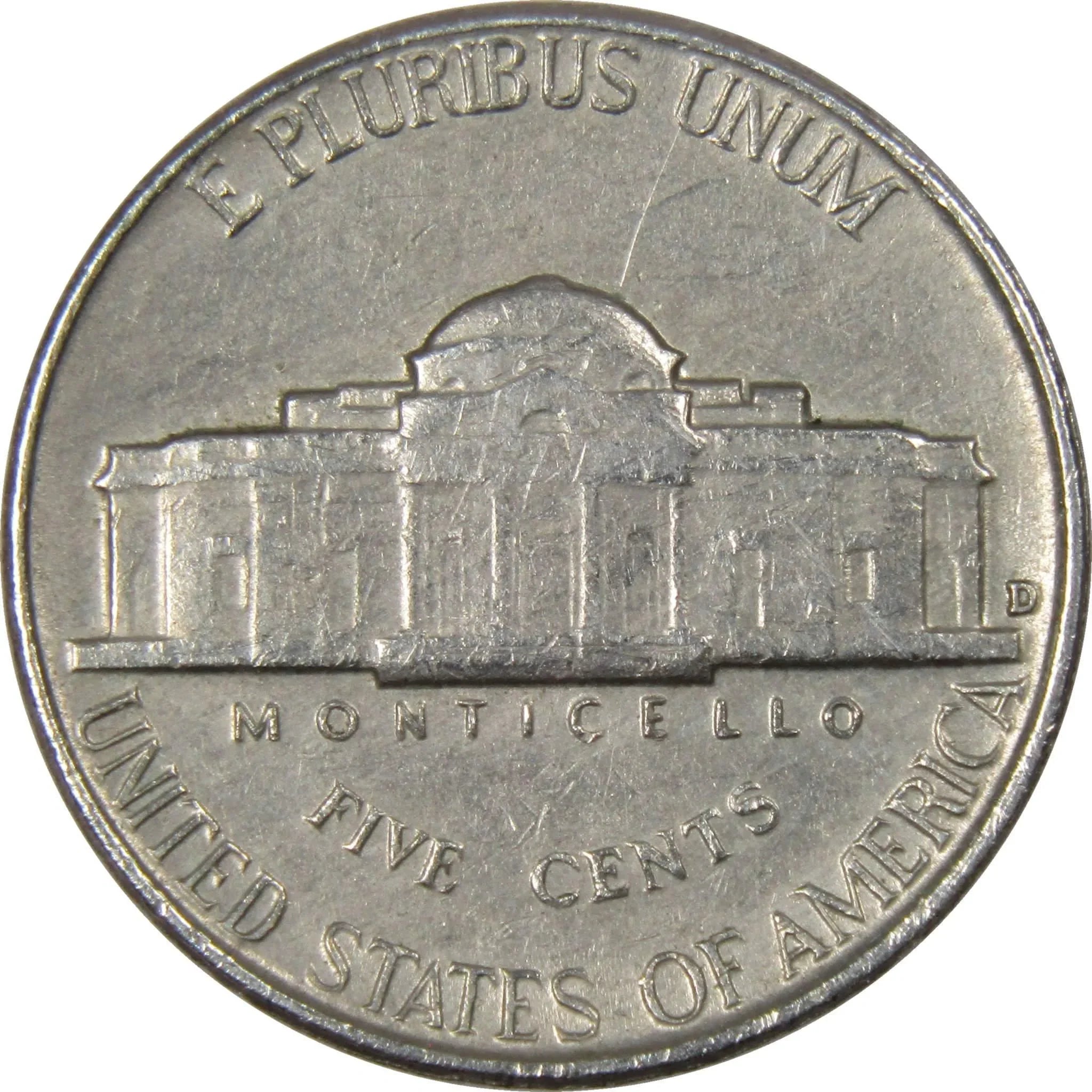 1954 D Jefferson Nickel 5 Cent Piece AG About Good 5c US Coin Collectible