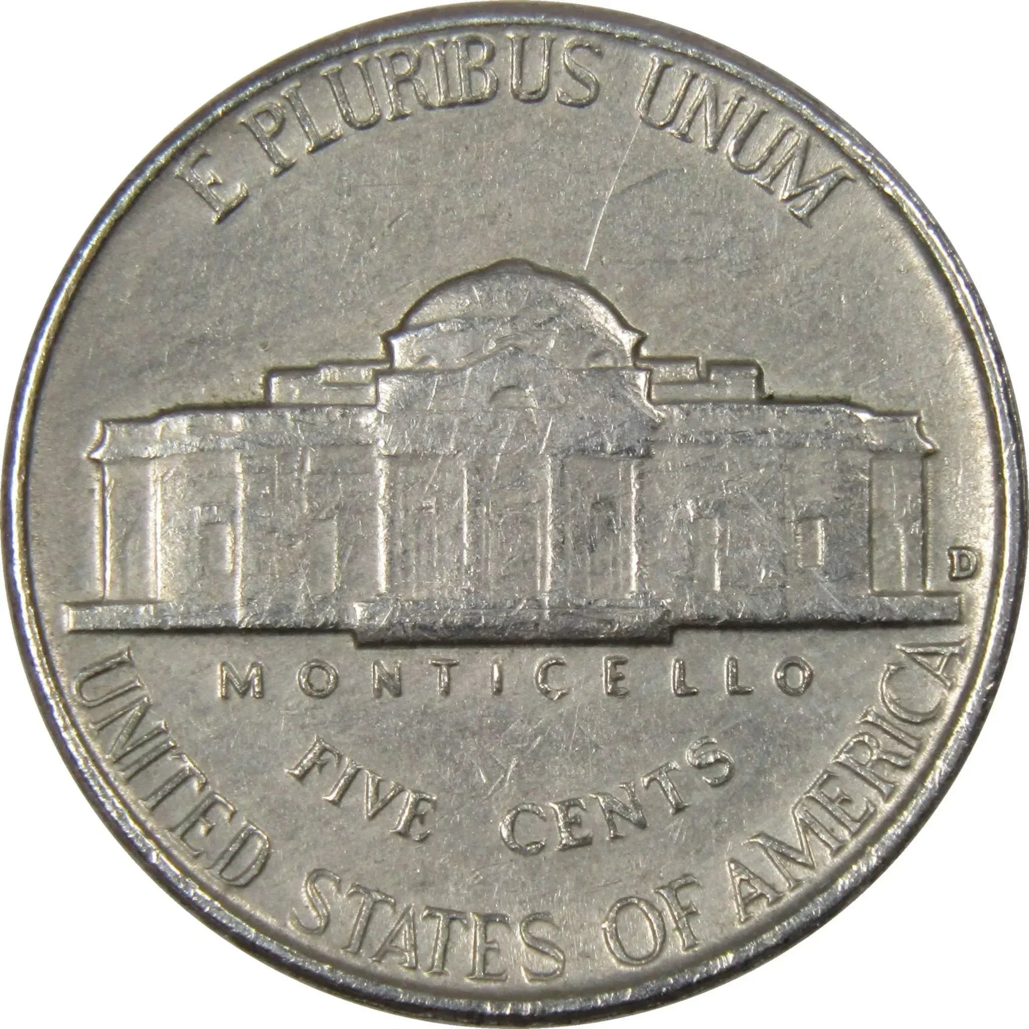 1954 D Jefferson Nickel 5 Cent Piece AG About Good 5c US Coin Collectible
